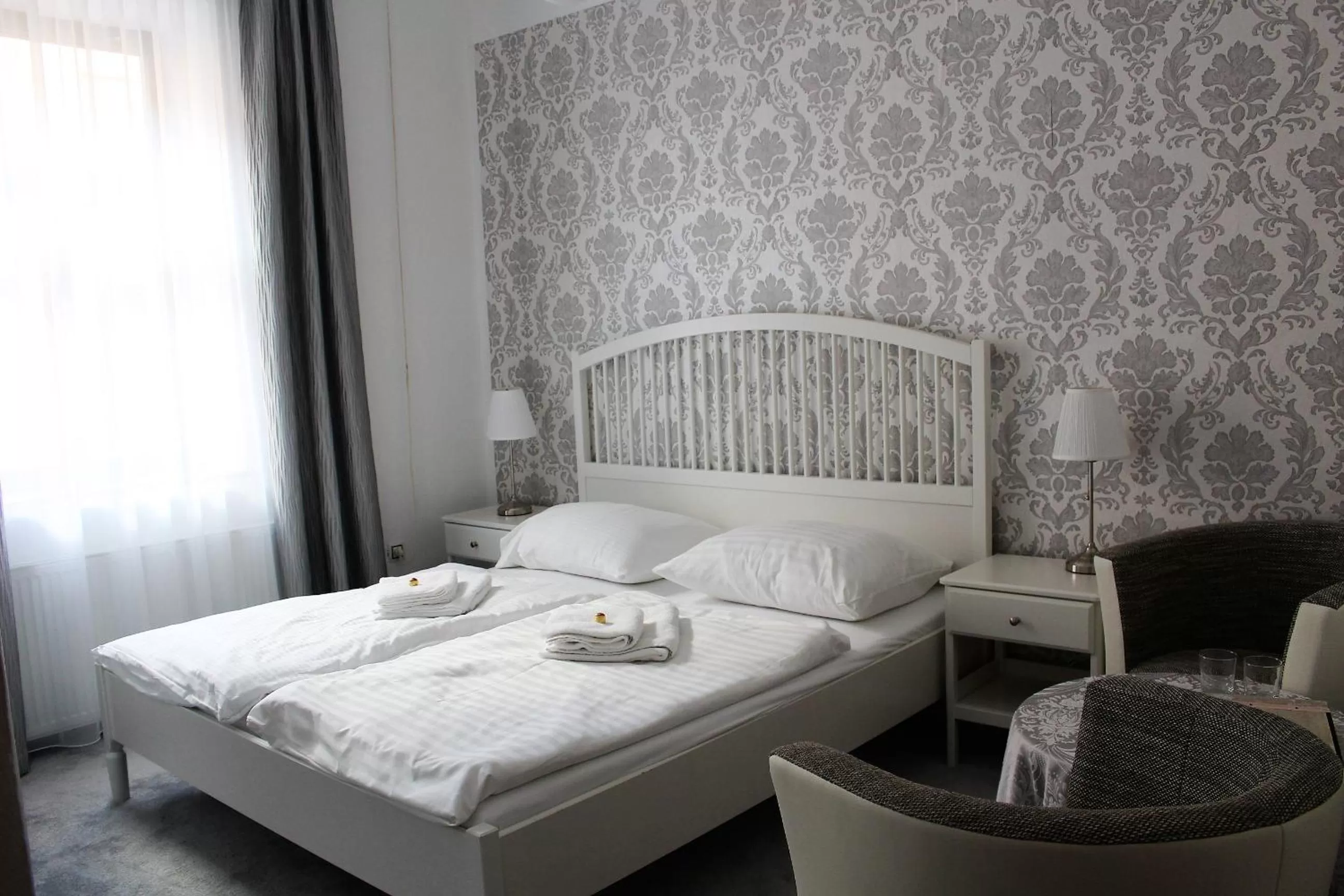 Bed in Hotel Amadeus