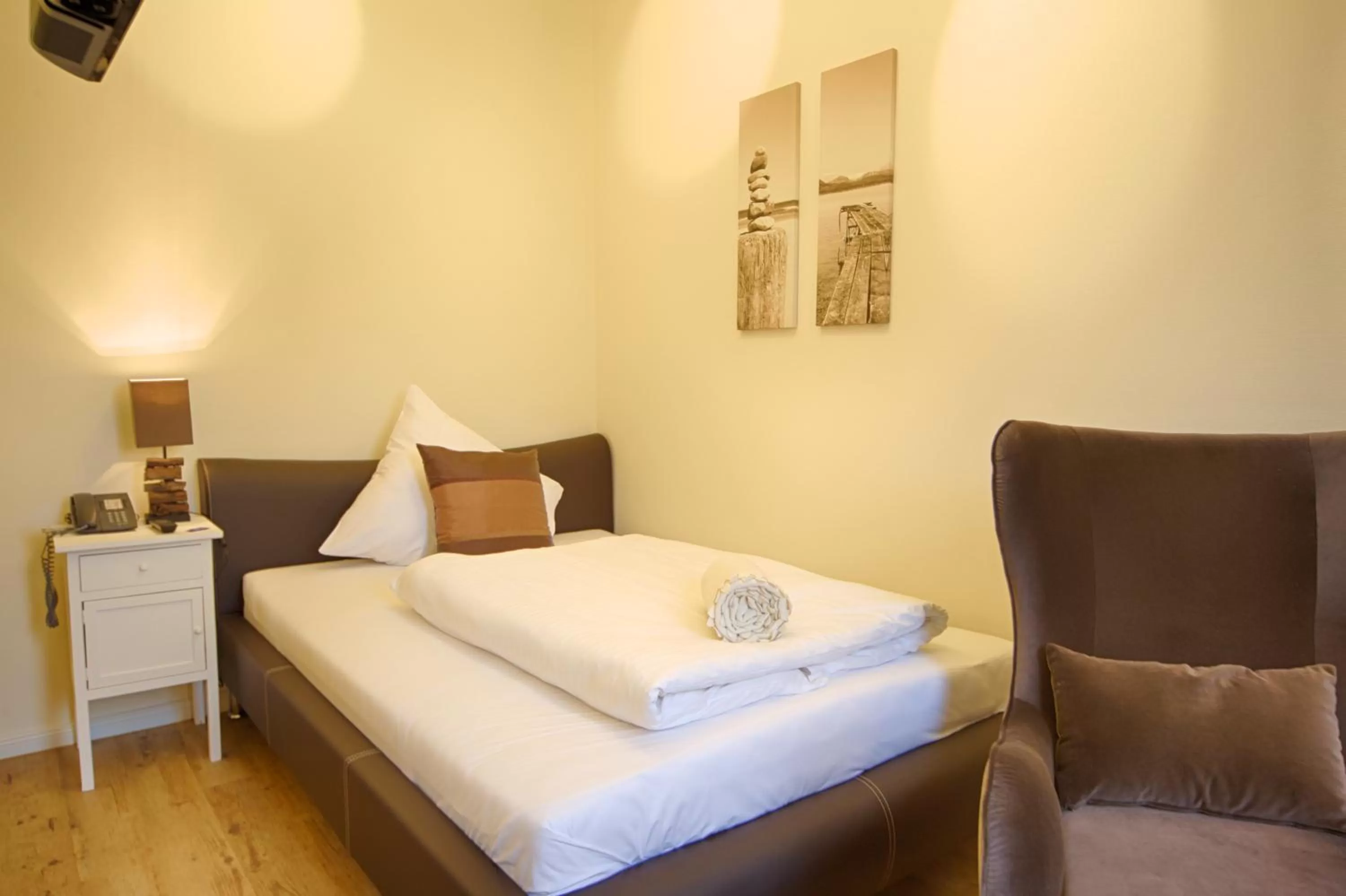 Bed in Das Frühstückshotel Sankt Peter-Ording