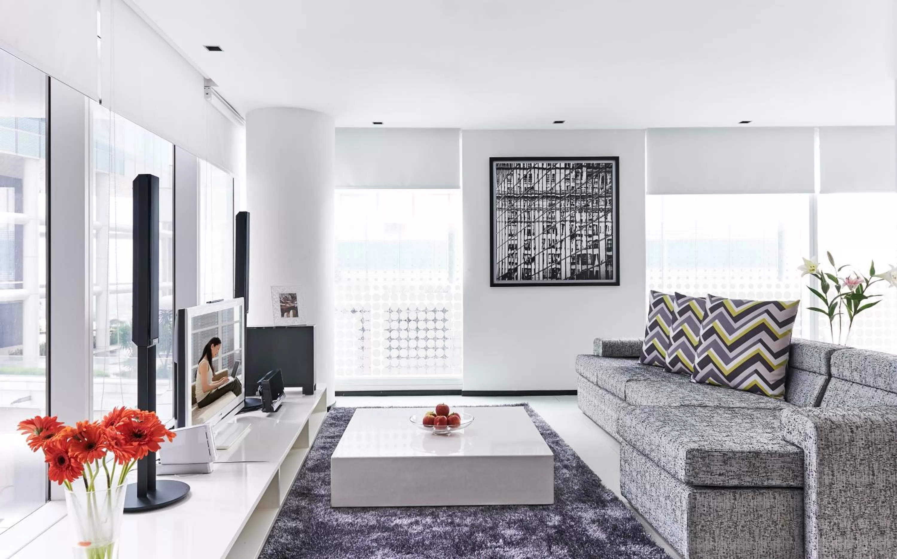 Living room in Citadines Fusionopolis Singapore