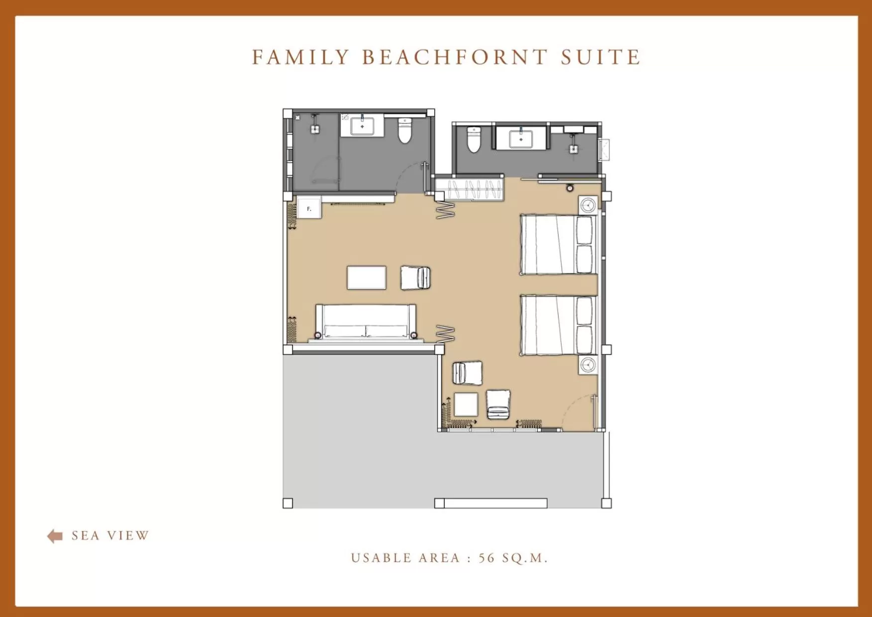 Floor plan in Ban Saithong Beach Resort