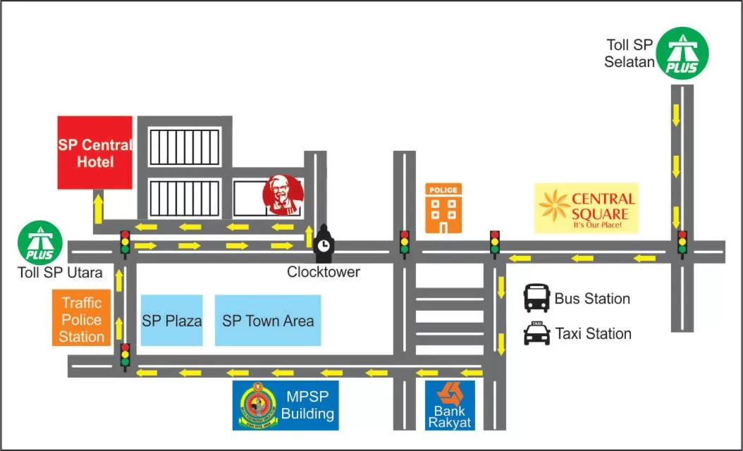 Text overlay in Sp Central Hotel