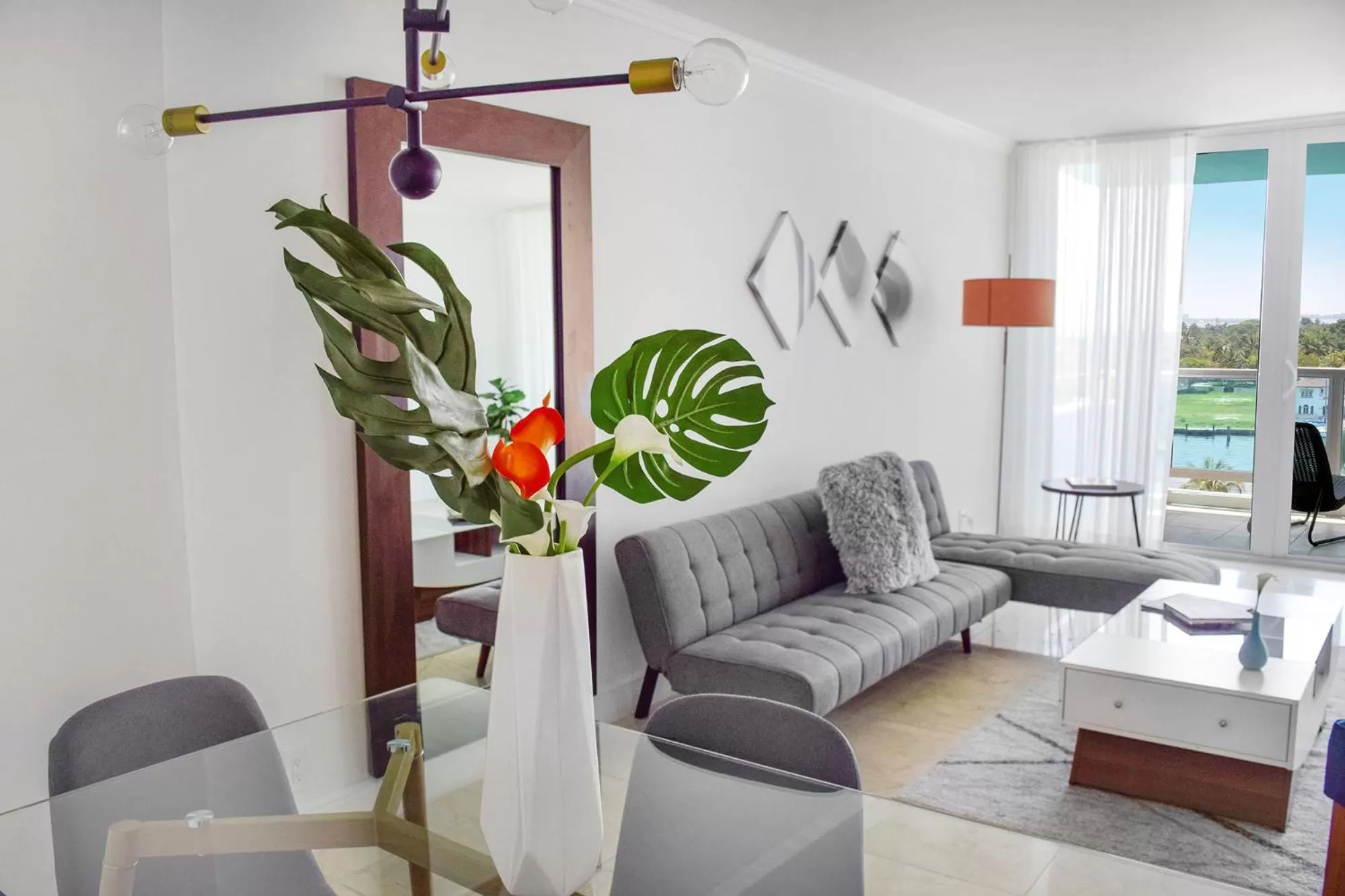 Living room in Seacoast Suites on Miami Beach