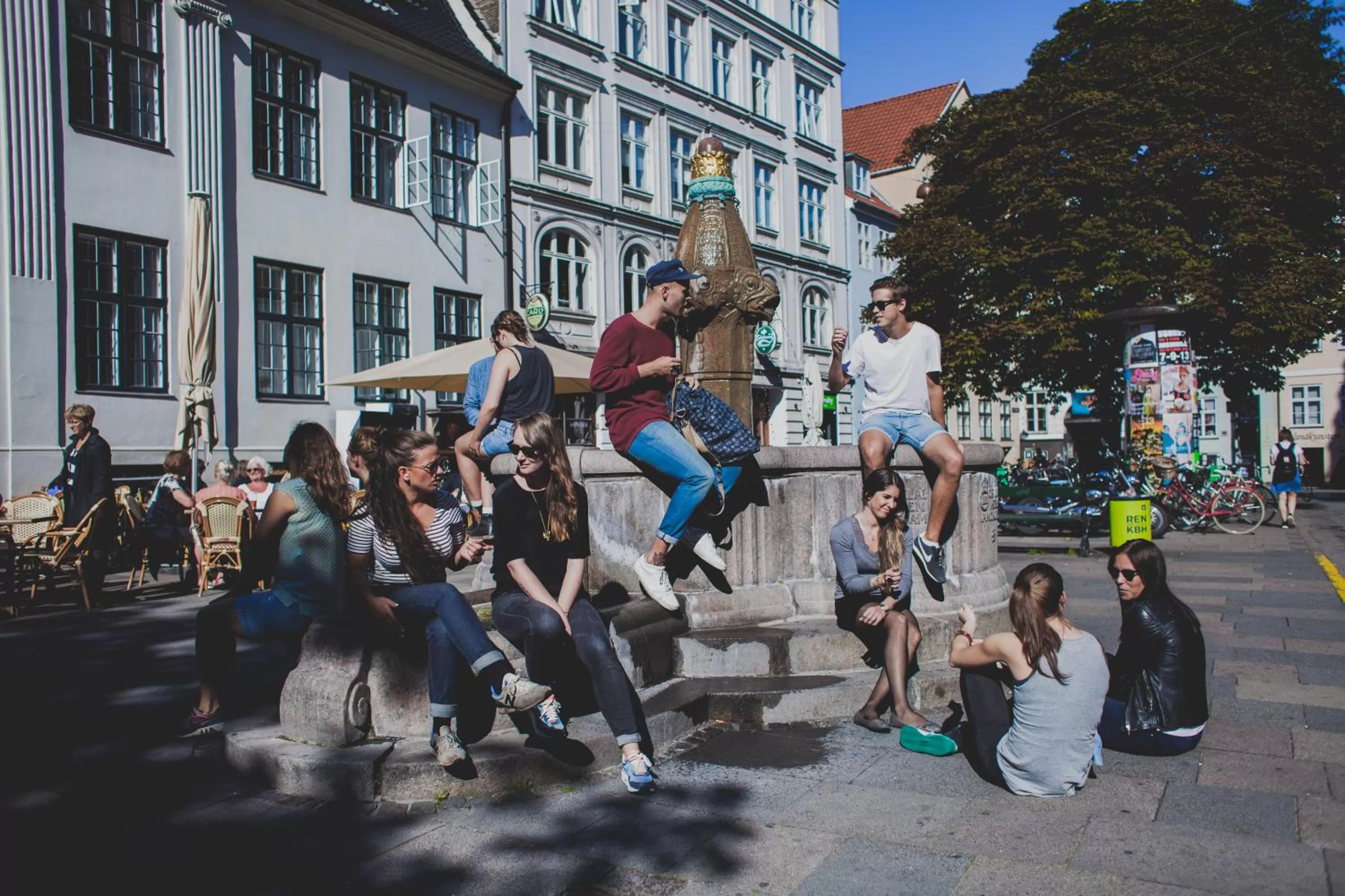 People in Copenhagen Downtown Hostel
