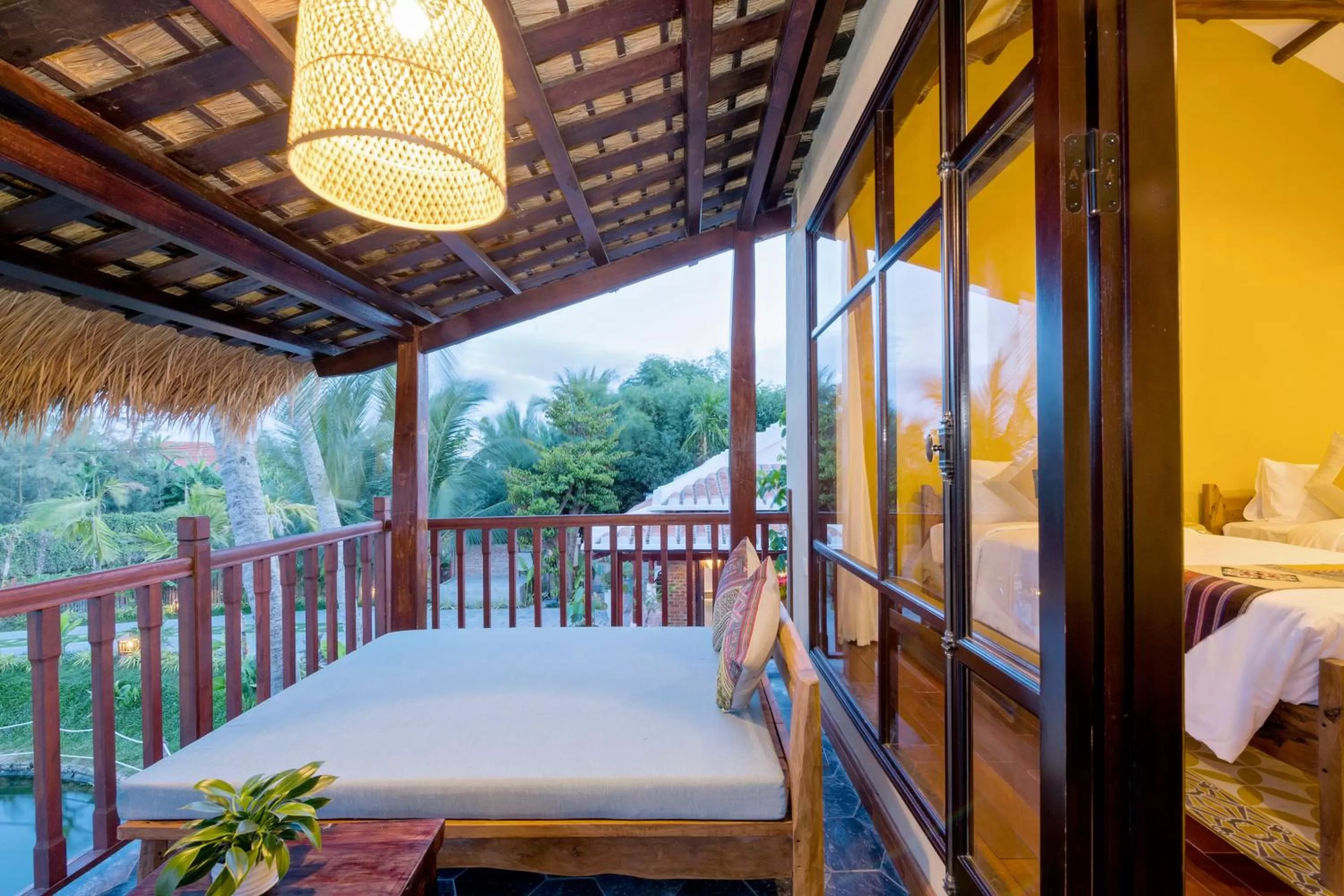 Patio, Bed in Zest Resort & Spa Hoi An