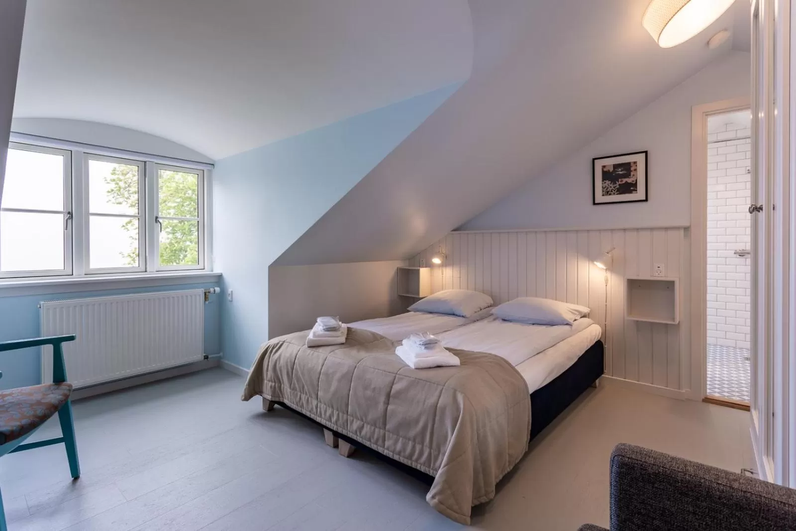 Bedroom, Bed in Rødvig Kro og Badehotel