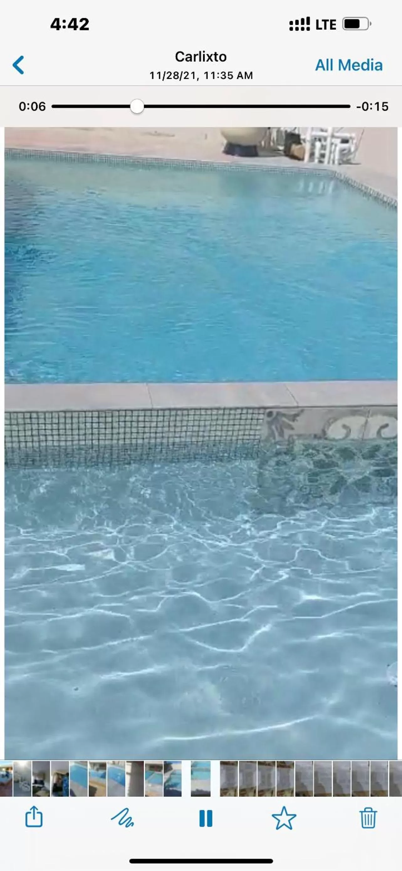 Swimming Pool in Curasita colour Appartments