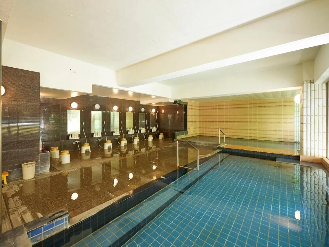 Hot Spring Bath, Swimming Pool in Hakone Yumoto Hotel