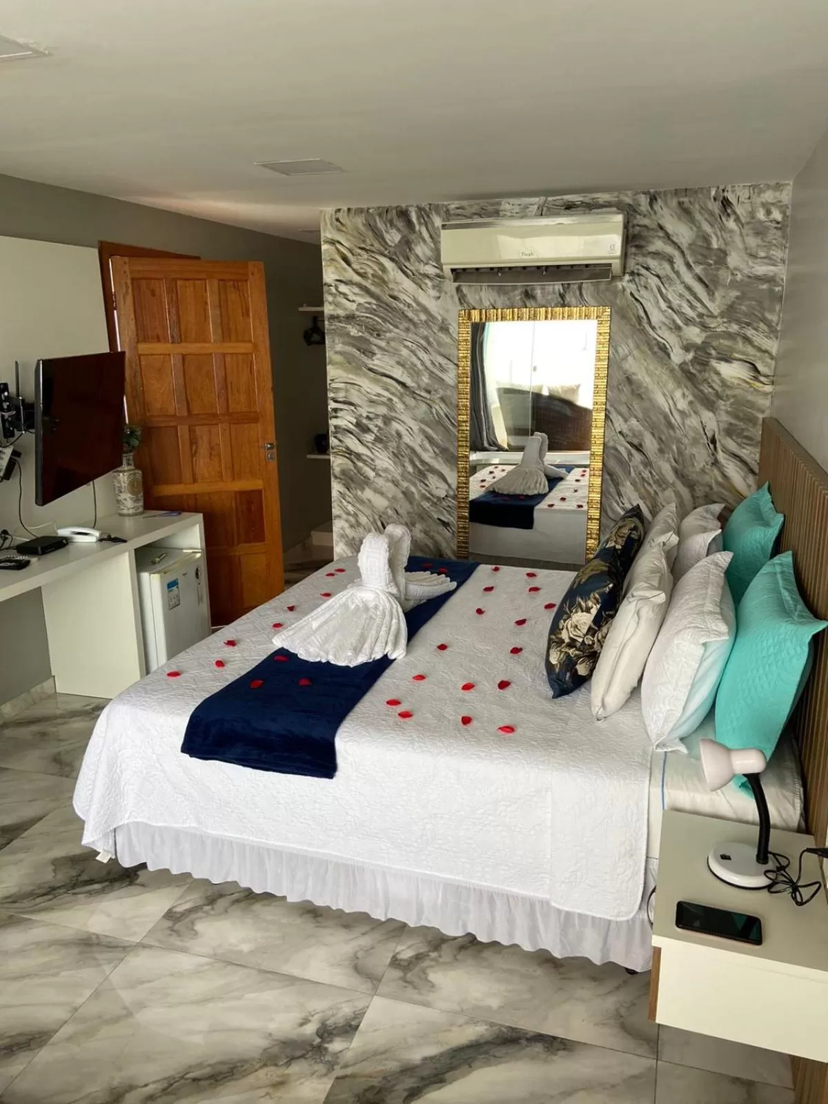 Bed in Pousada e Restaurante Vista Turquesa