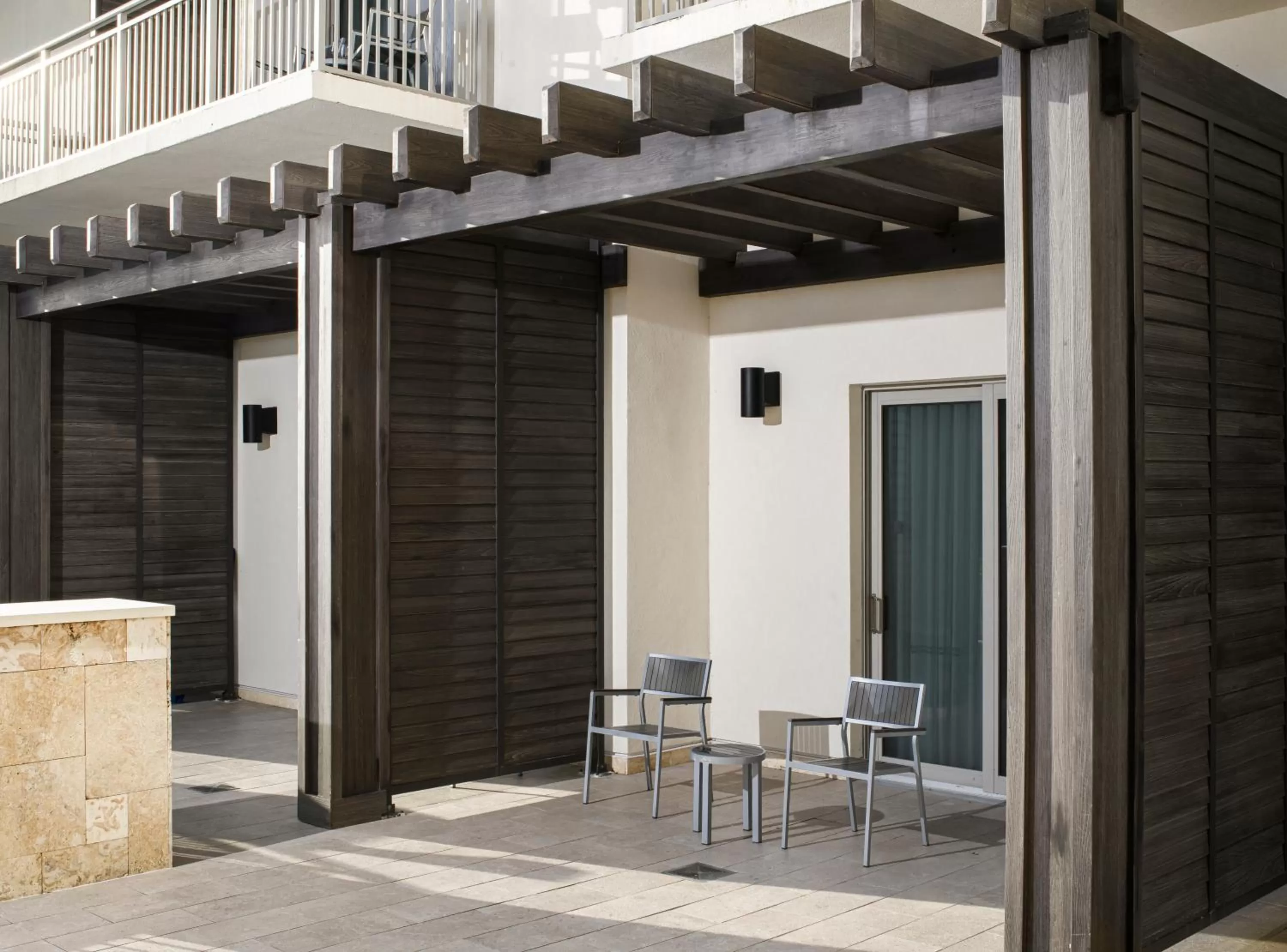 Patio in Embassy Suites St Augustine Beach Oceanfront Resort