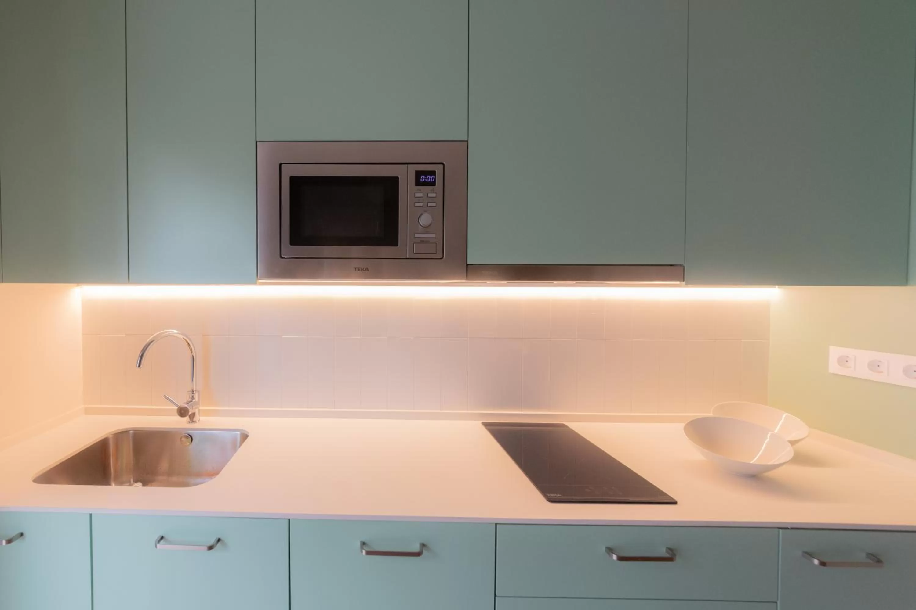 Kitchen or kitchenette in Terra Aurea Aparthotel