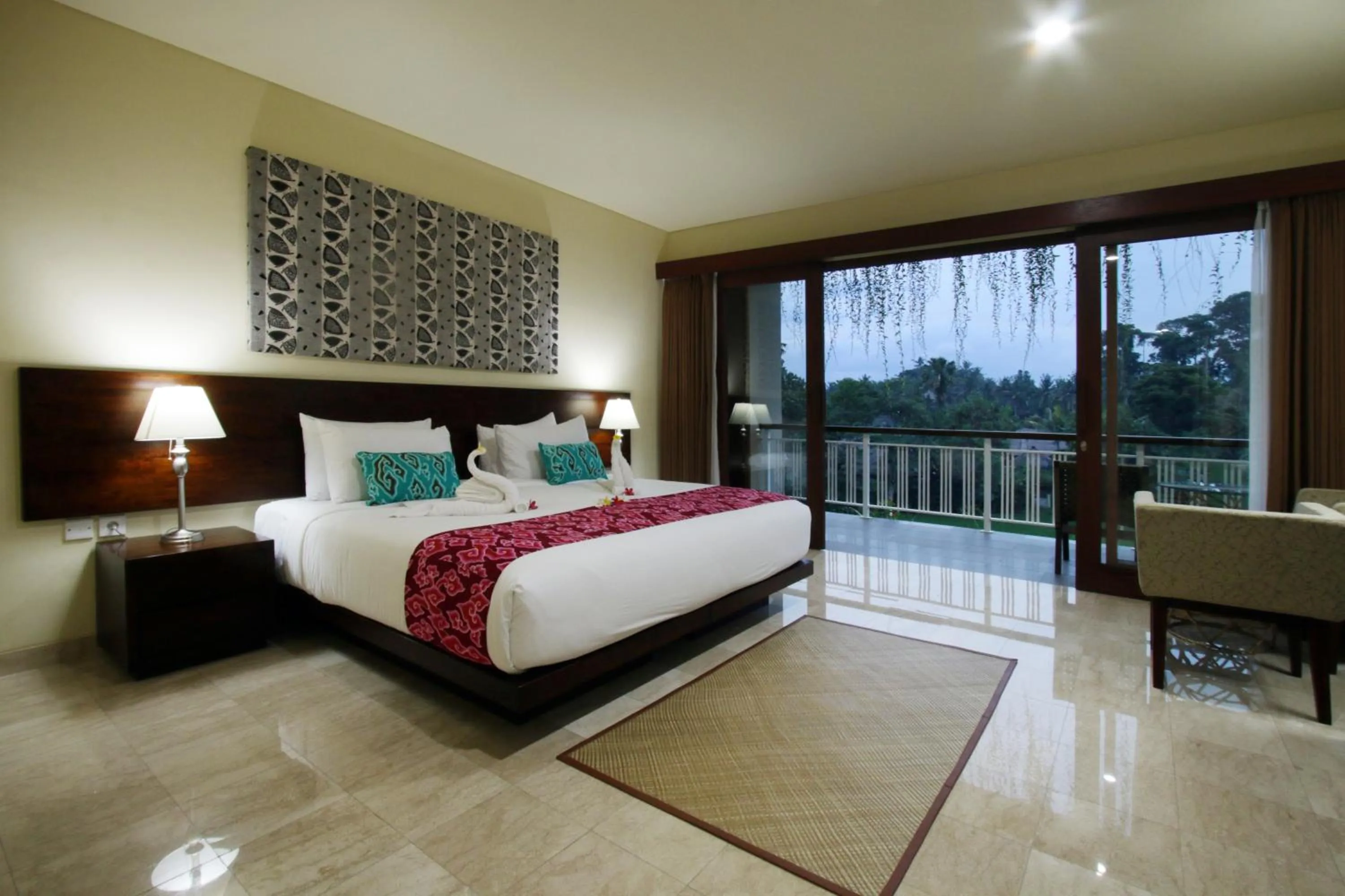 Balcony/Terrace, Bed in Byasa Ubud