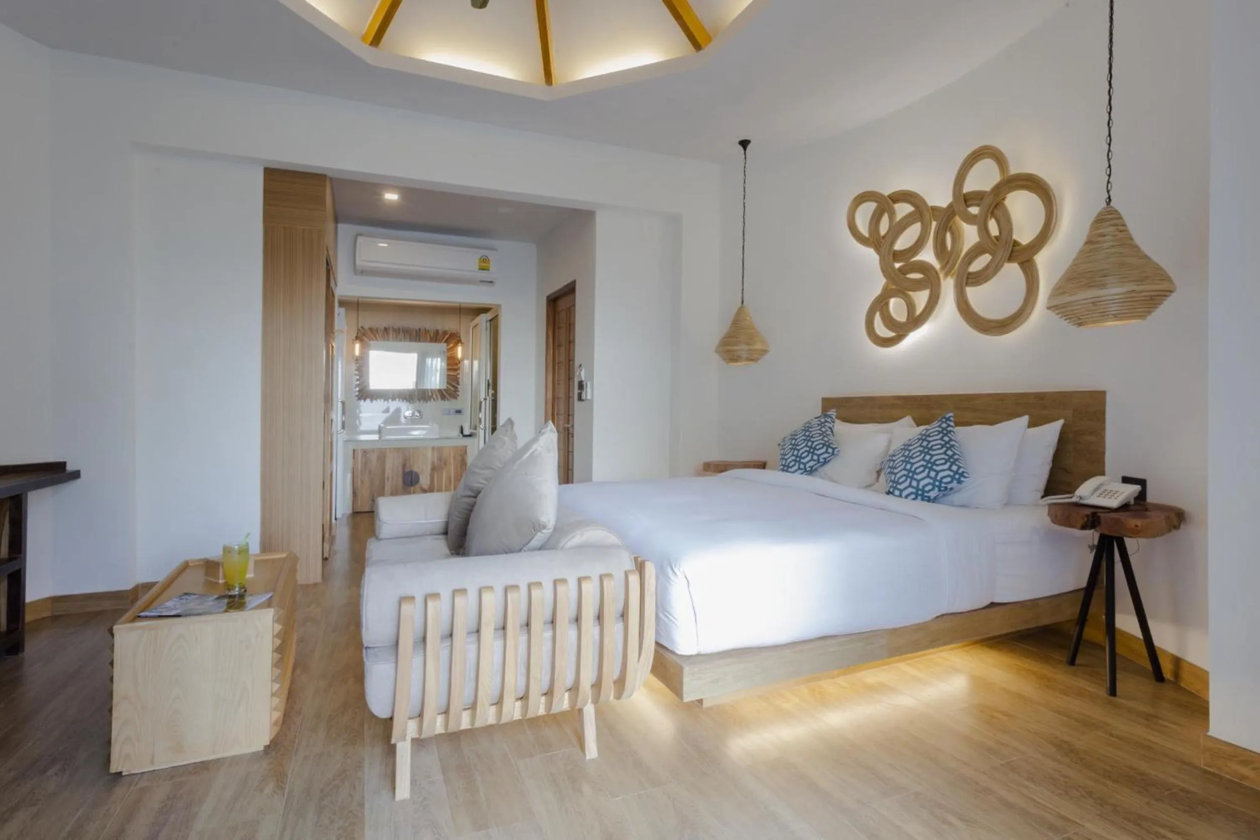 Bed in Maldives Beach Resort