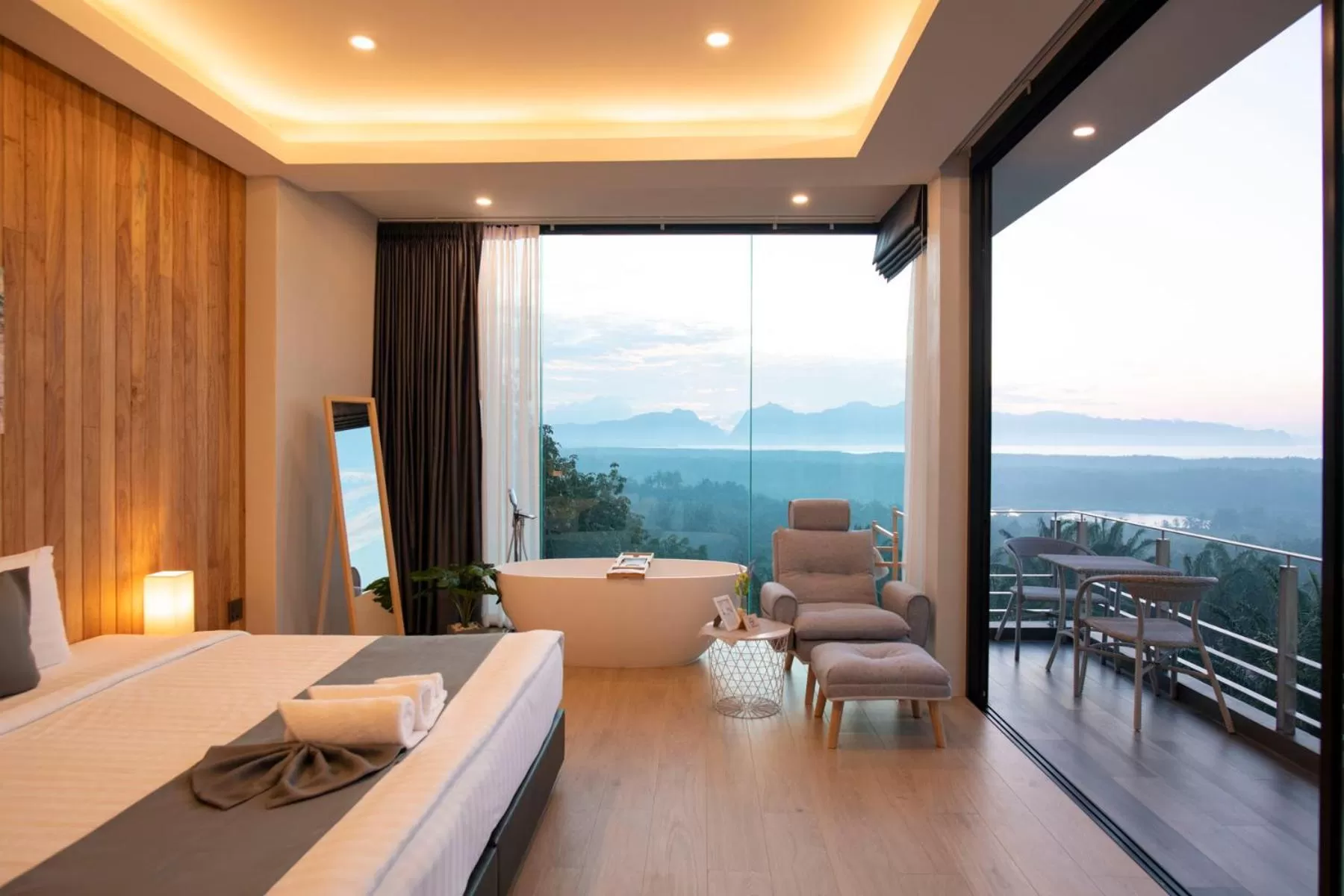 Bed in Ao Luek Panoramic Pool-SHA Plus