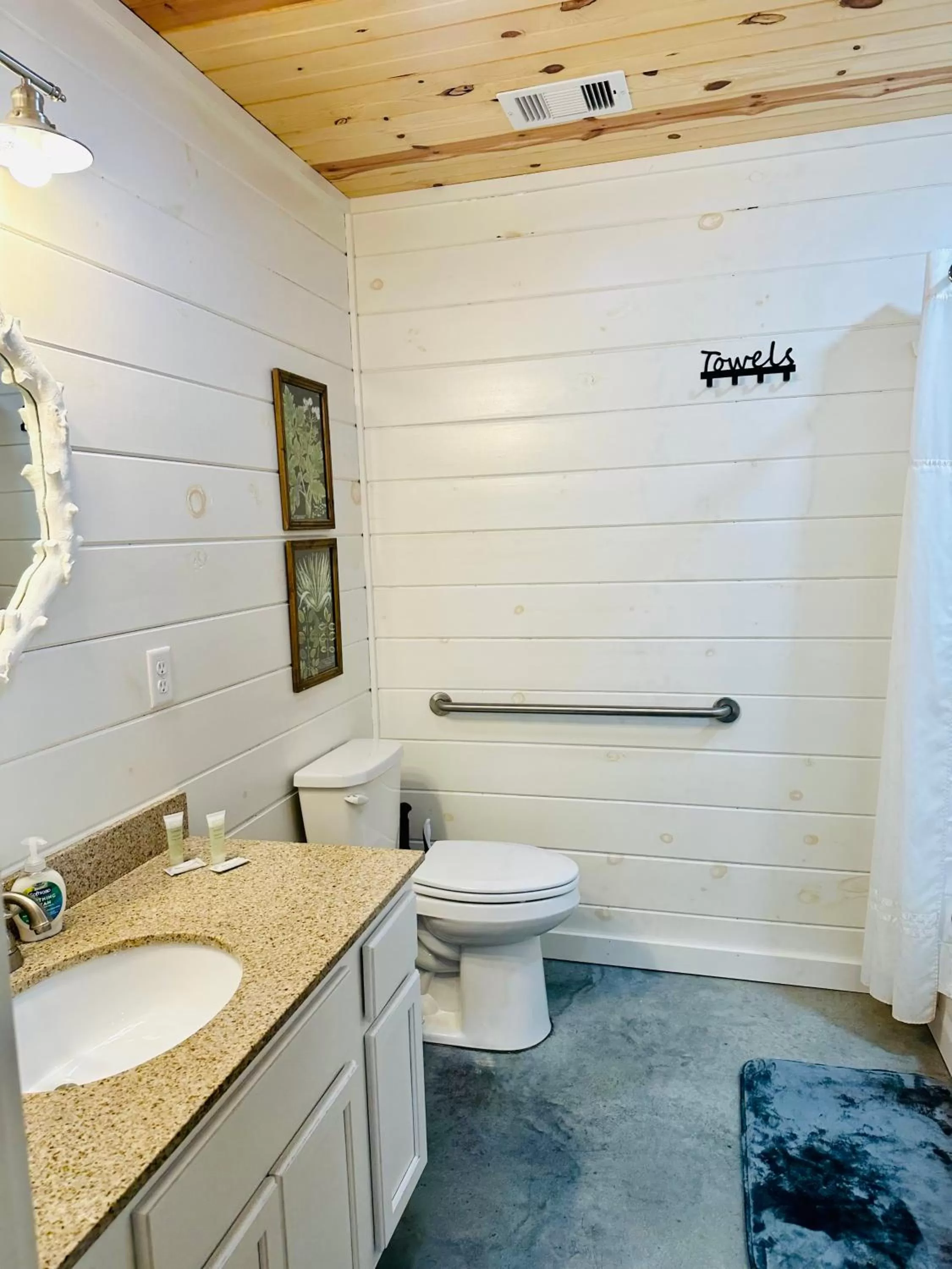 Toilet in Knotty Squirrel Cabins