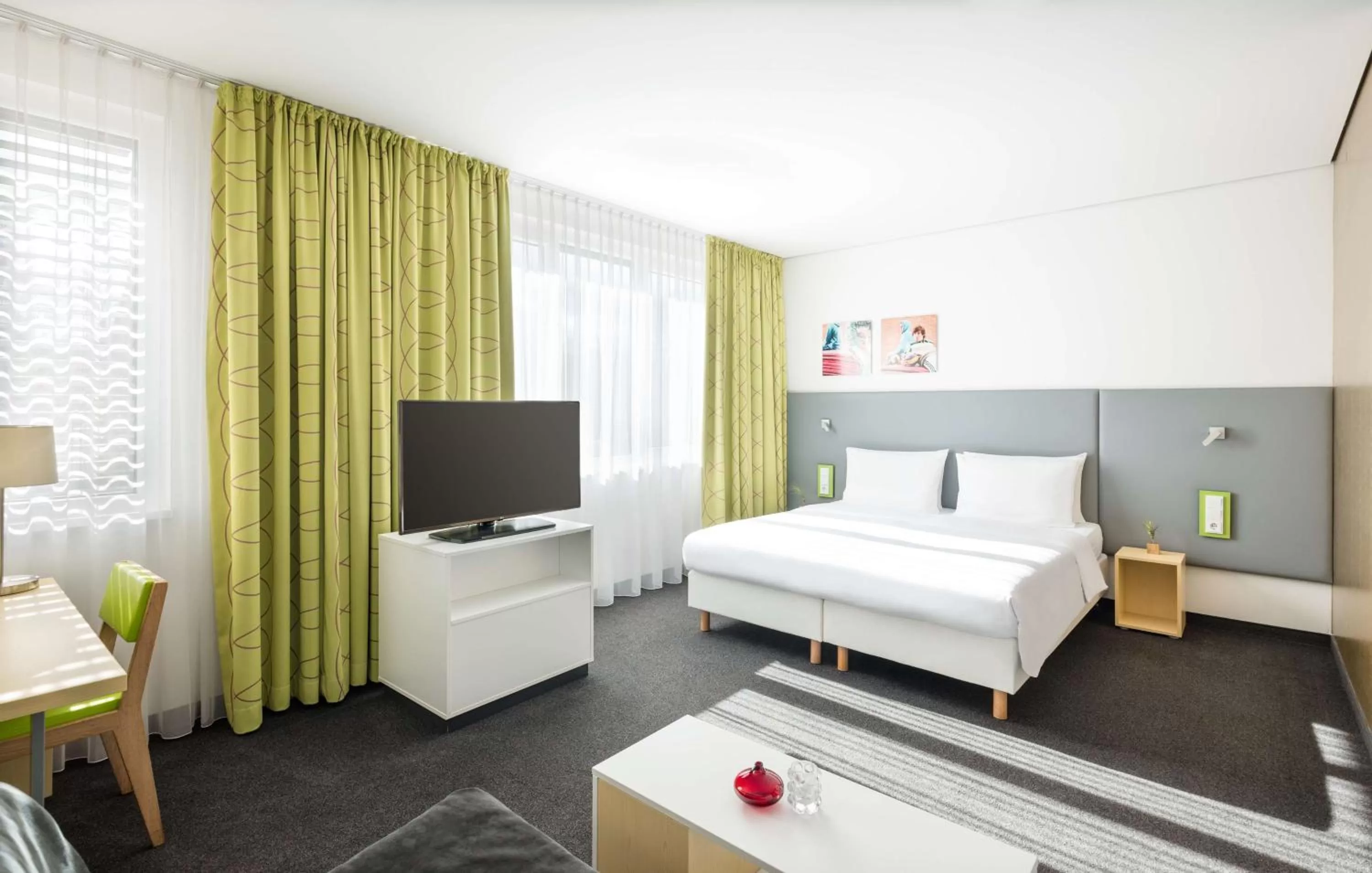 Photo of the whole room, Bed in Lindner Hotel Frankfurt Sportpark, part of JdV by Hyatt