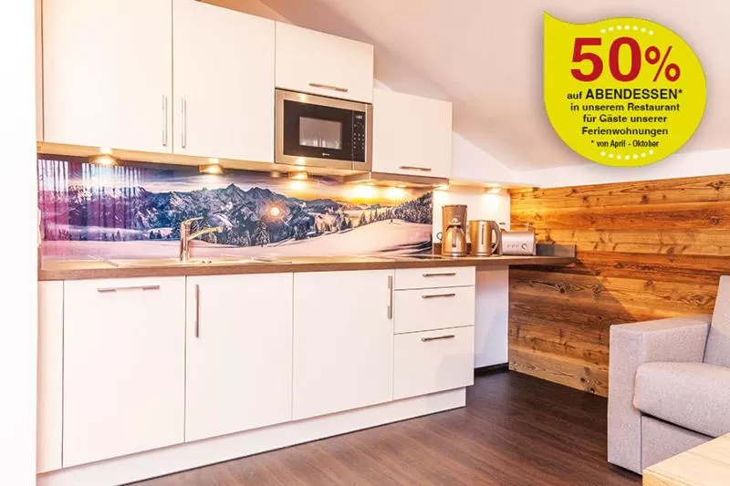 Kitchen/Kitchenette in Zirbelstube