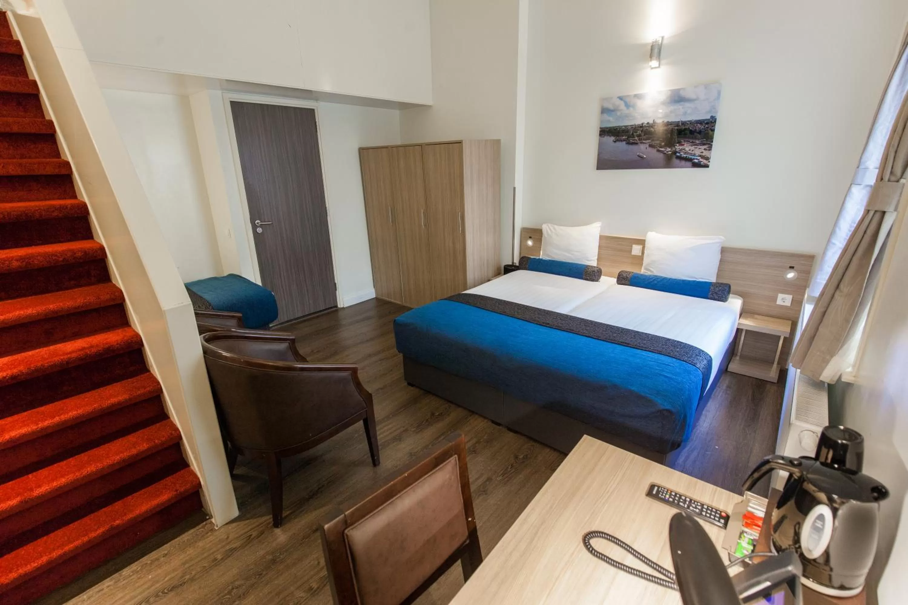 Bed in Hotel Library Amsterdam