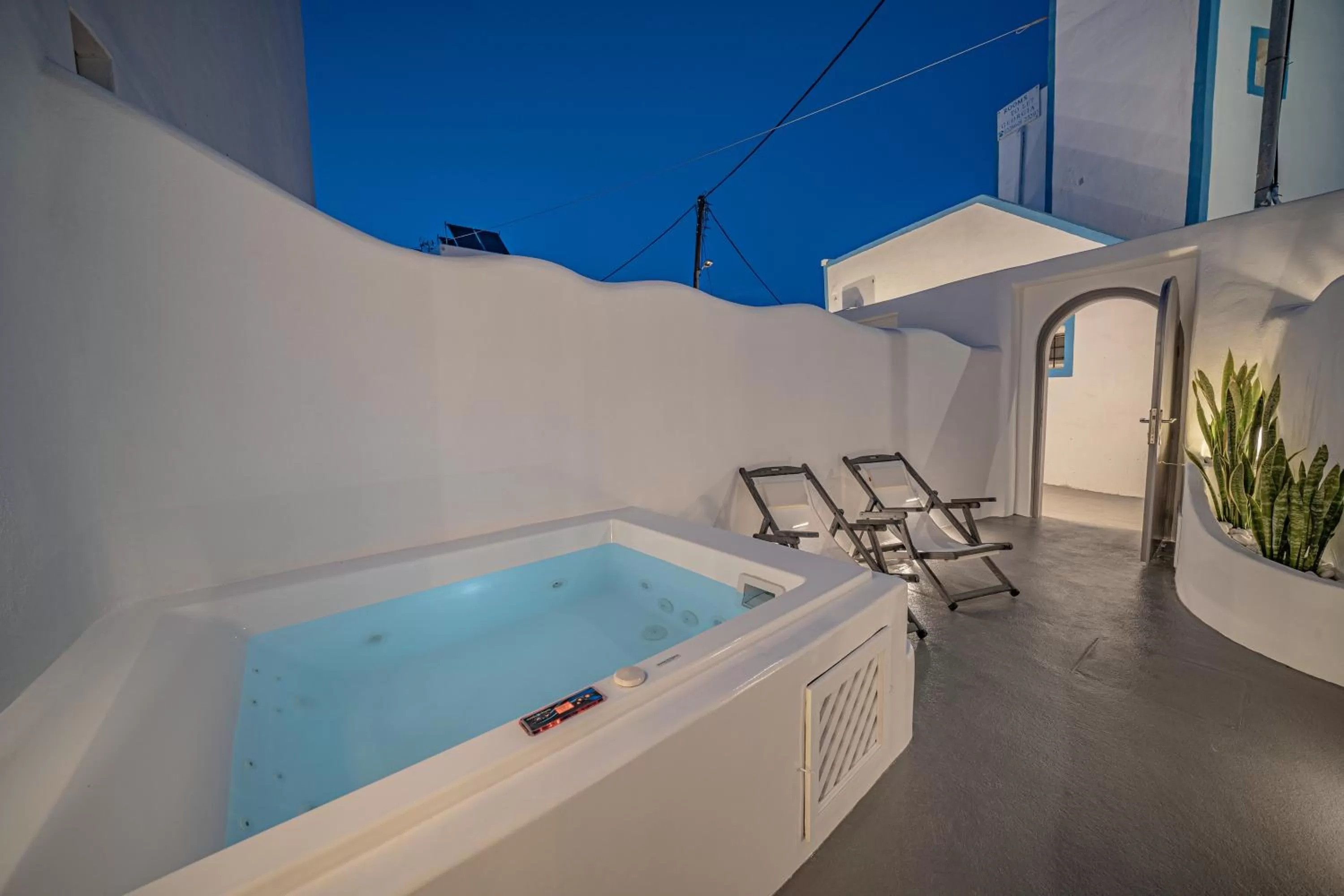 Patio in Eternity Suites Santorini