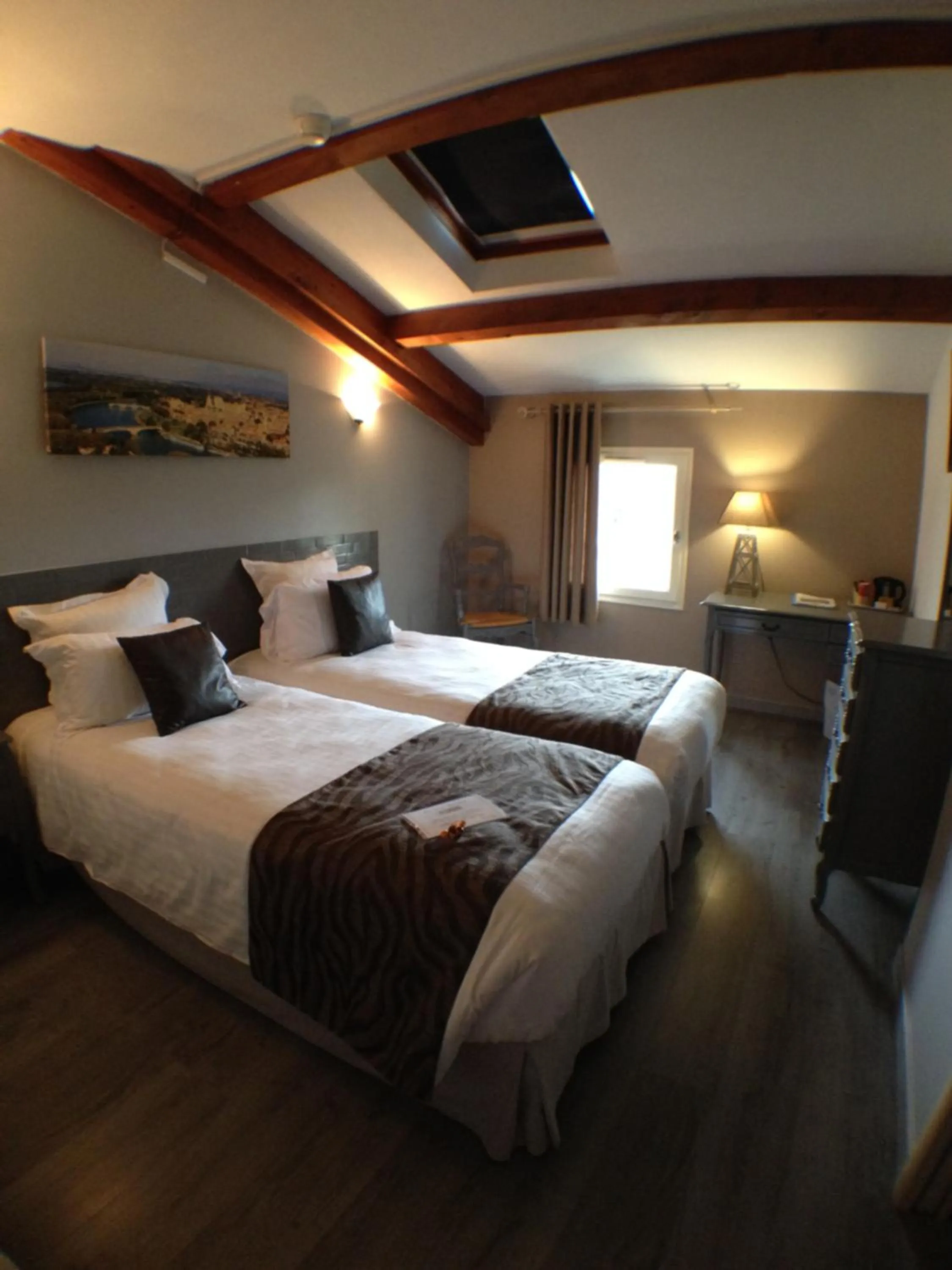 Photo of the whole room, Bed in Logis Hotel la Ferme