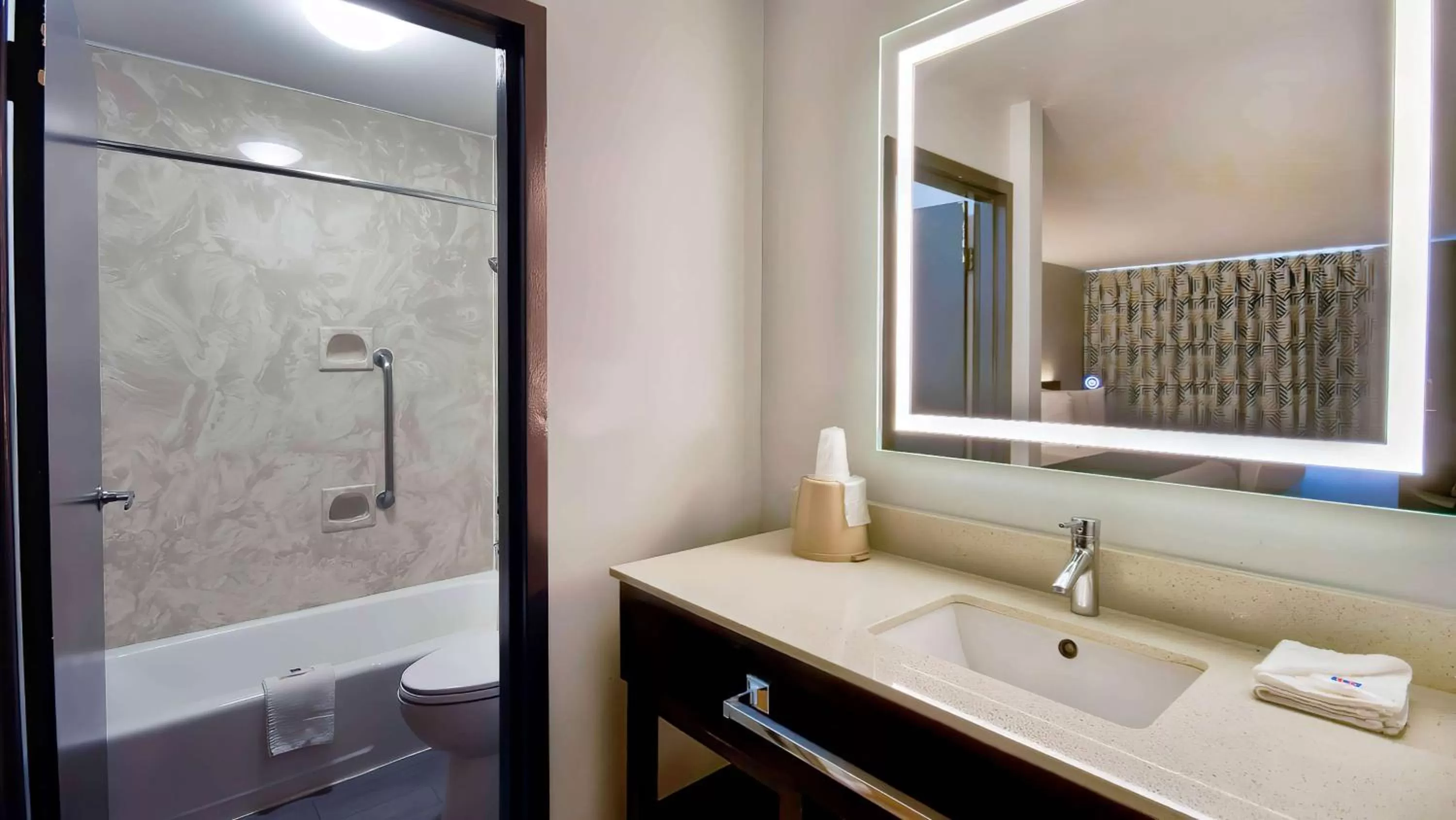 Bathroom in Motel 6 Louisville, Ky- Airport/ Fair Expo