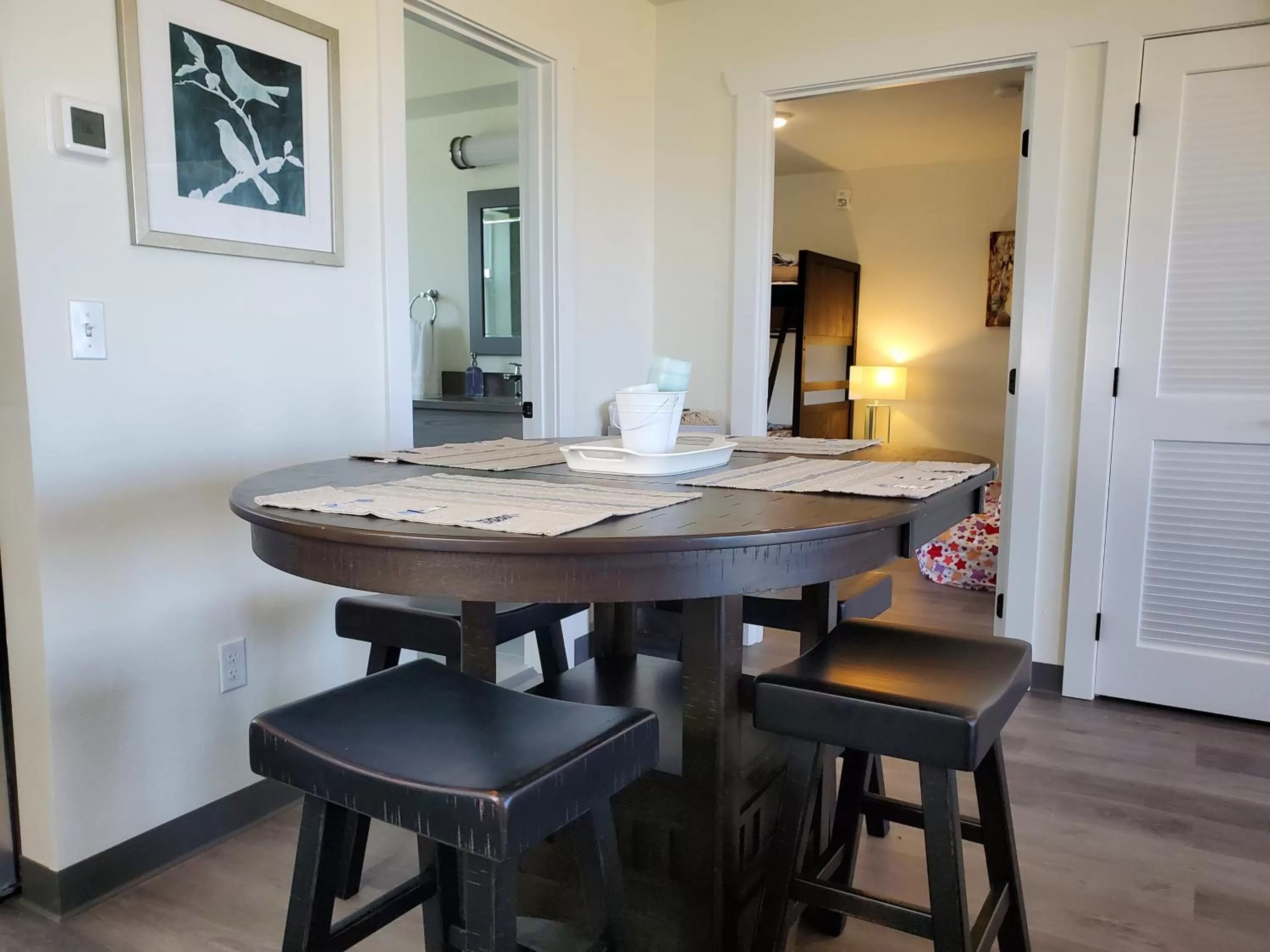 Bed in Moonstone Beach Motel