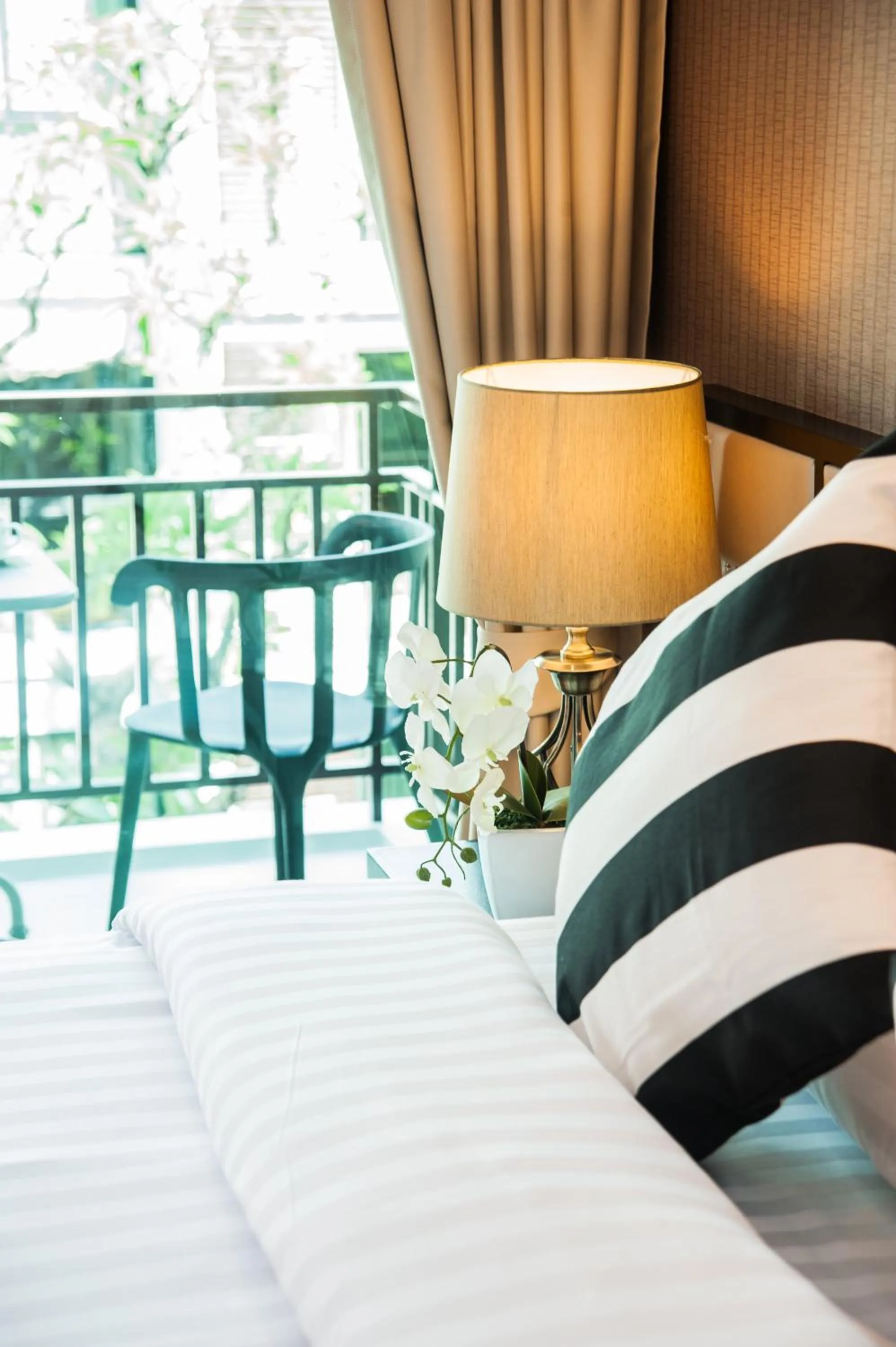 Decorative detail, Bed in The Title KR Beach Condotel Rawai Beach