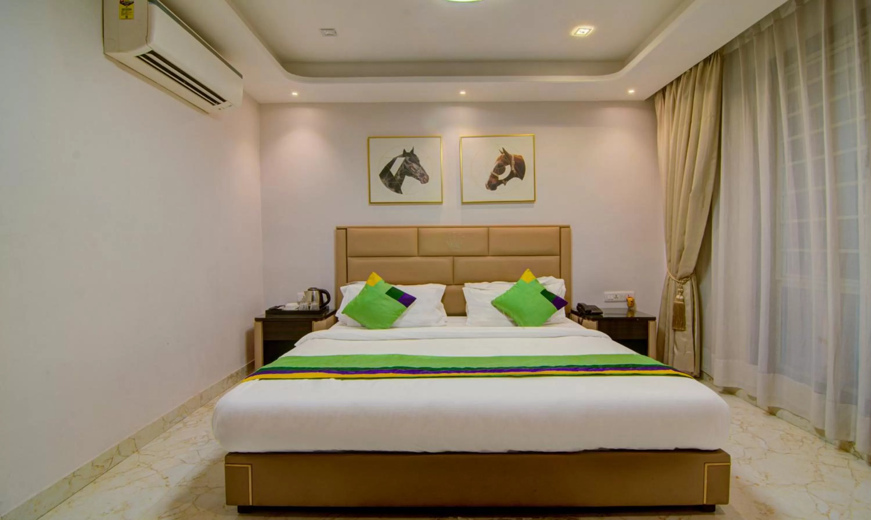 Bed in Treebo Trend Krish Residency