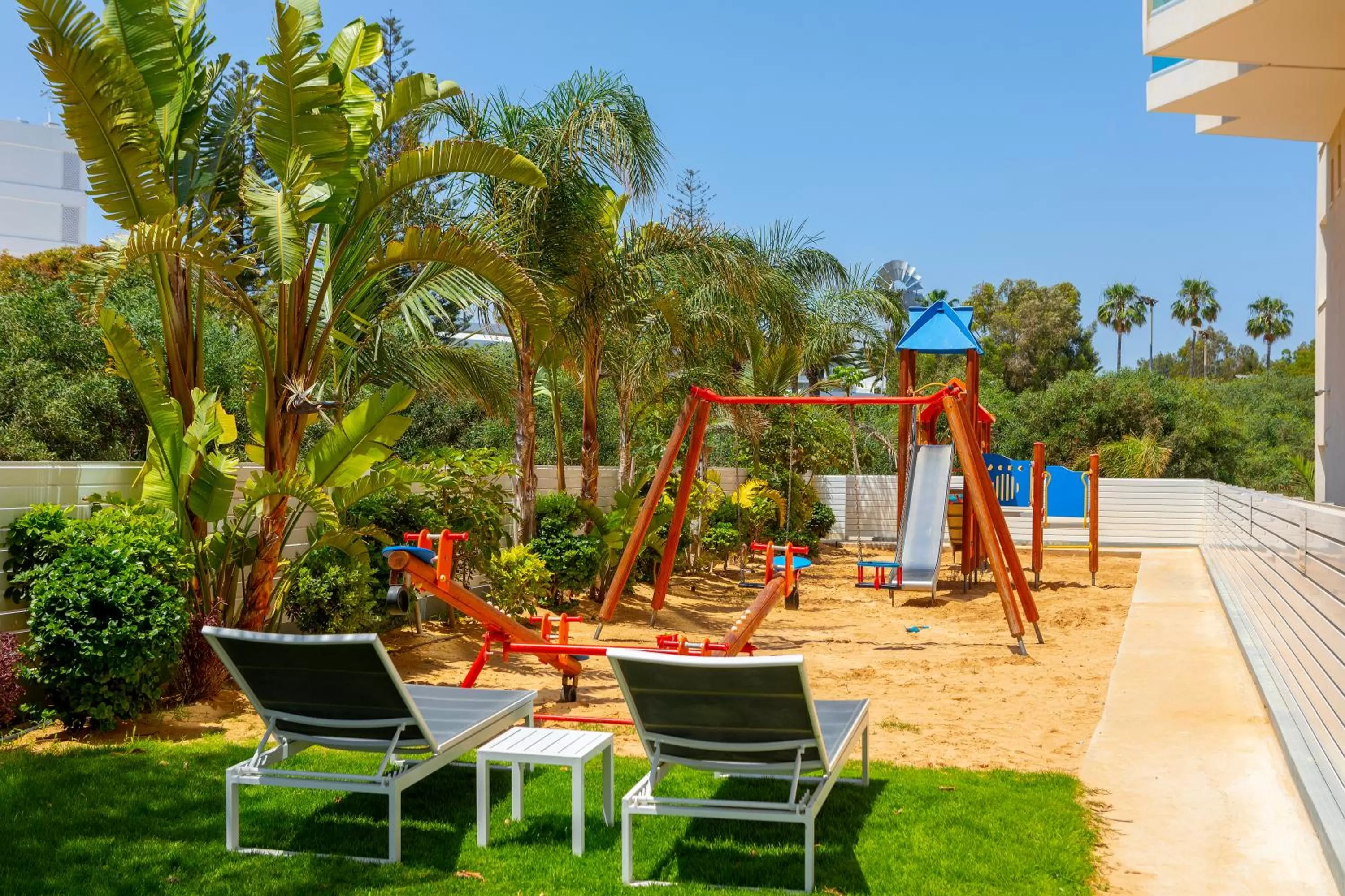 Children play ground in NissiBlu Beach Resort