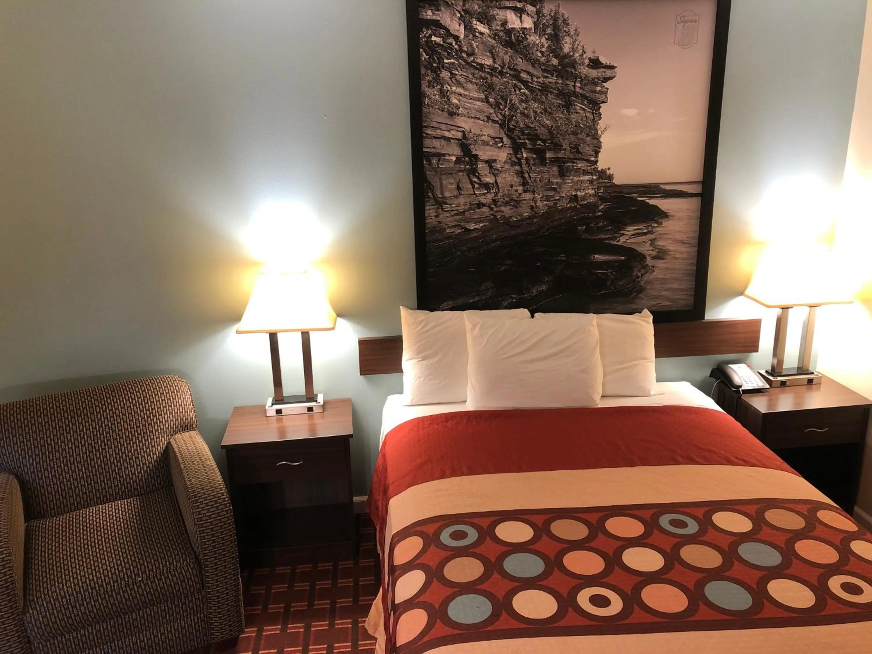 Bed in Super 8 by Wyndham Plover Stevens Point Area