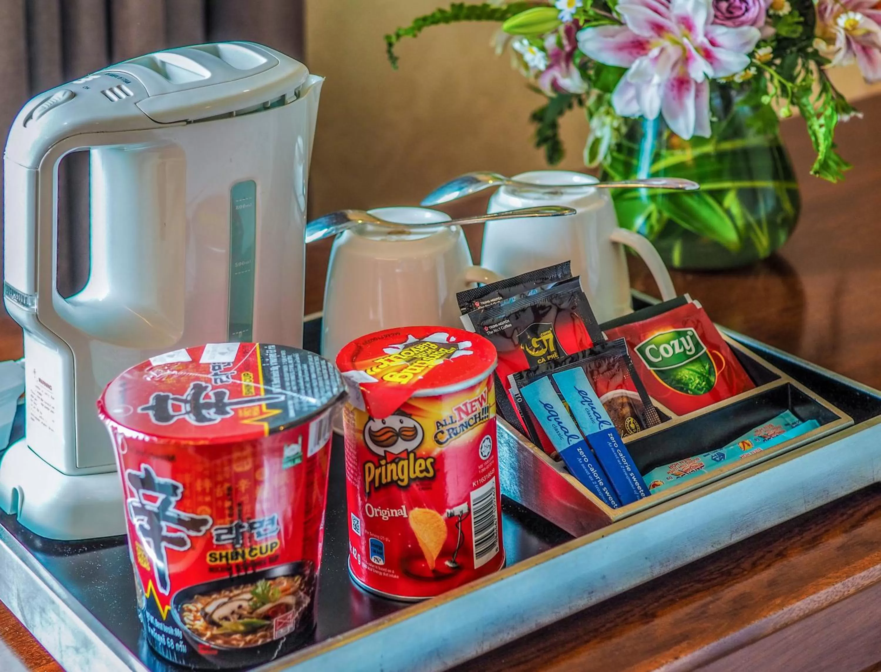 Coffee/tea facilities in Aquari Hotel