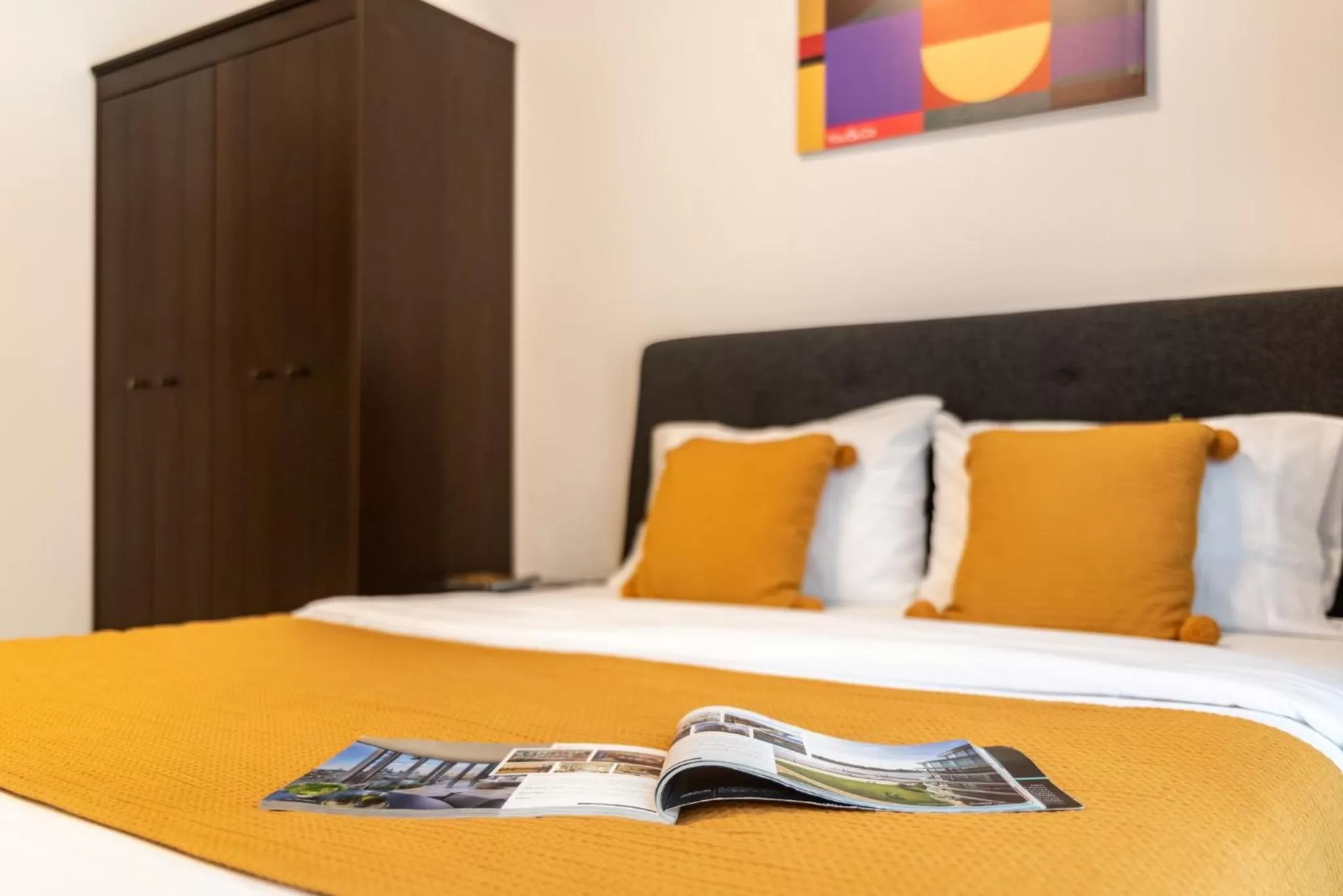 Decorative detail, Bed in YouCo coliving Dubai