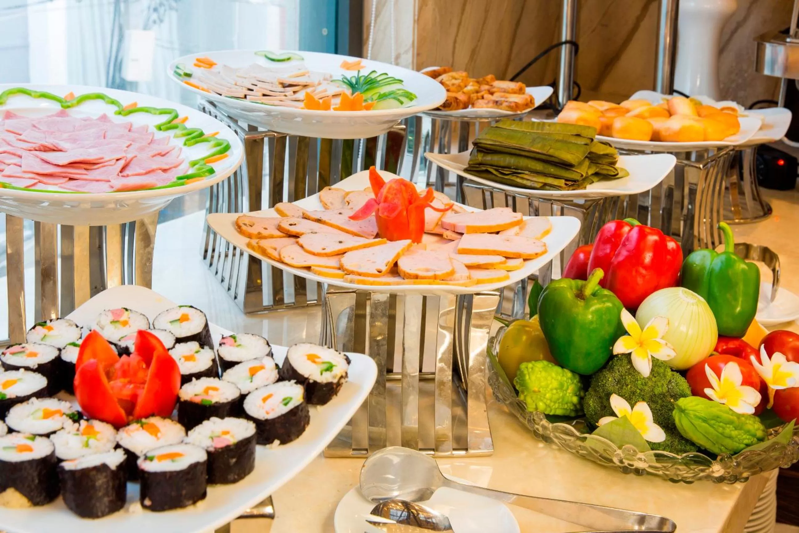 Buffet breakfast in Balcony Nha Trang Hotel