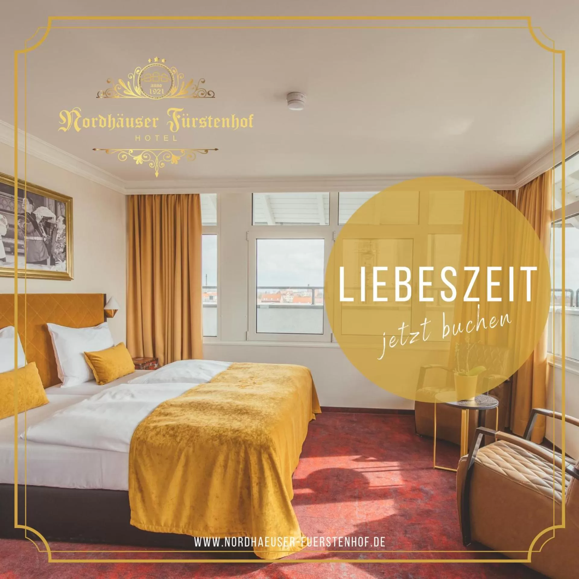 Photo of the whole room, Bed in Nordhäuser Fürstenhof & TinySky-Resort