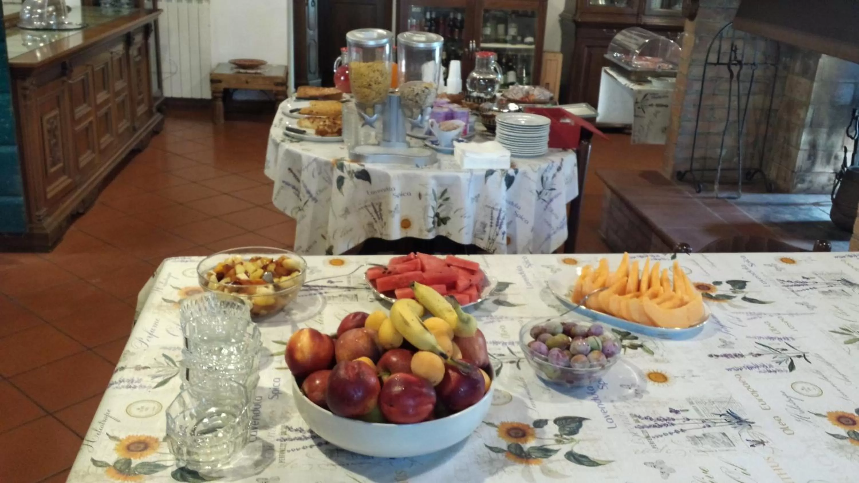 Italian breakfast in Il Canto del Sole