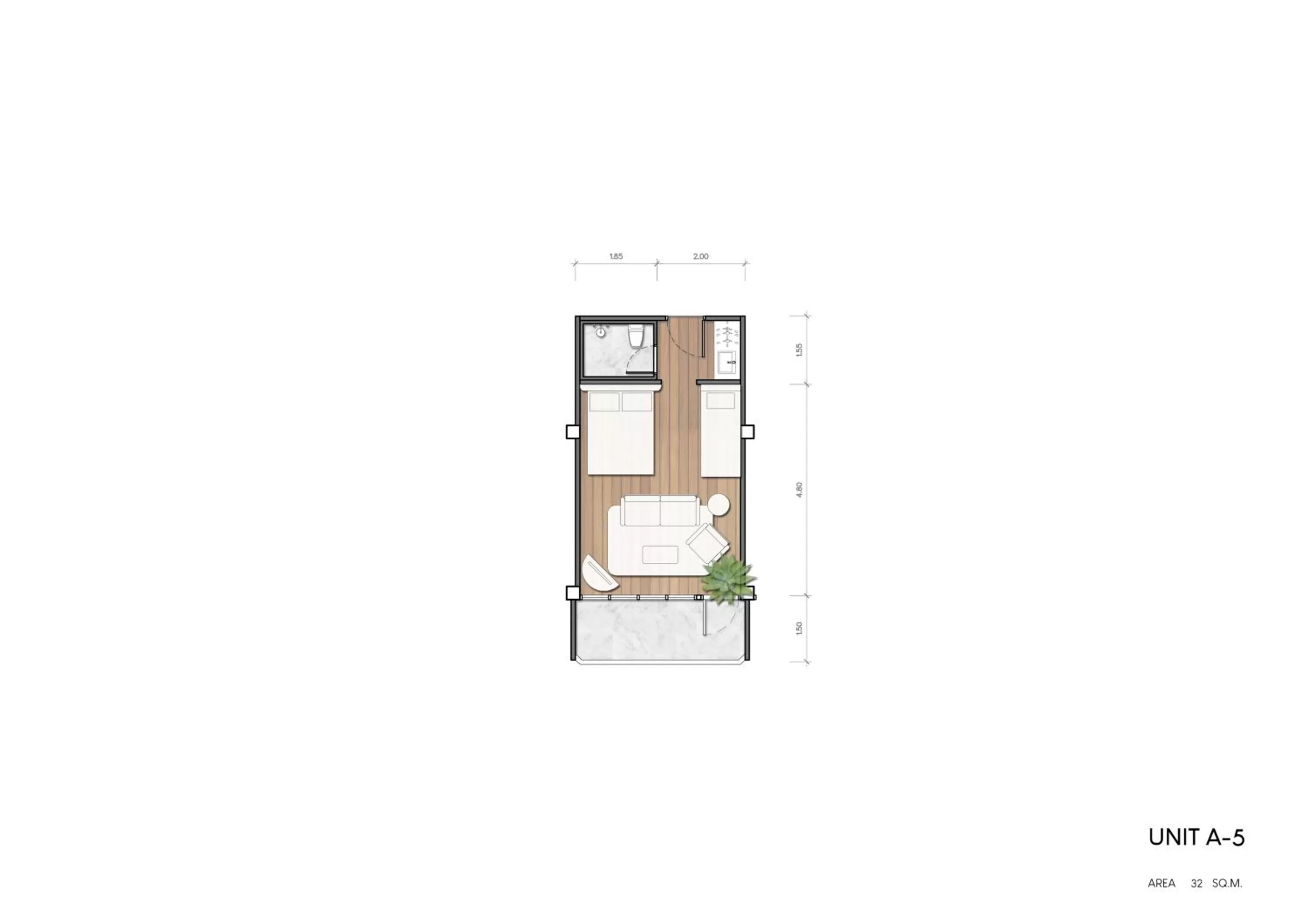 Floor plan in Theme Boutique Hotel Bangkok