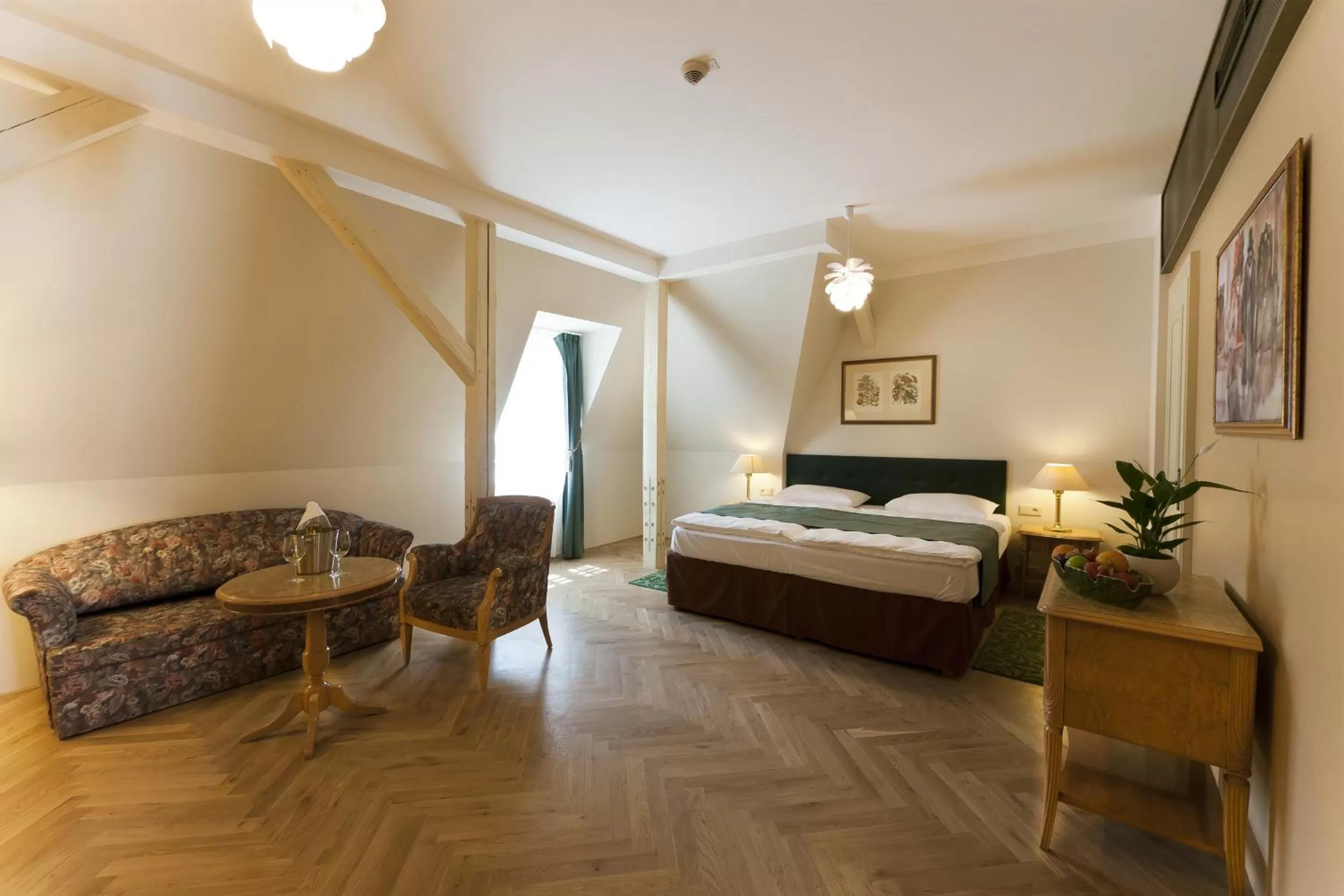 Bedroom, Bed in Grandhotel Ambassador Národní Dům