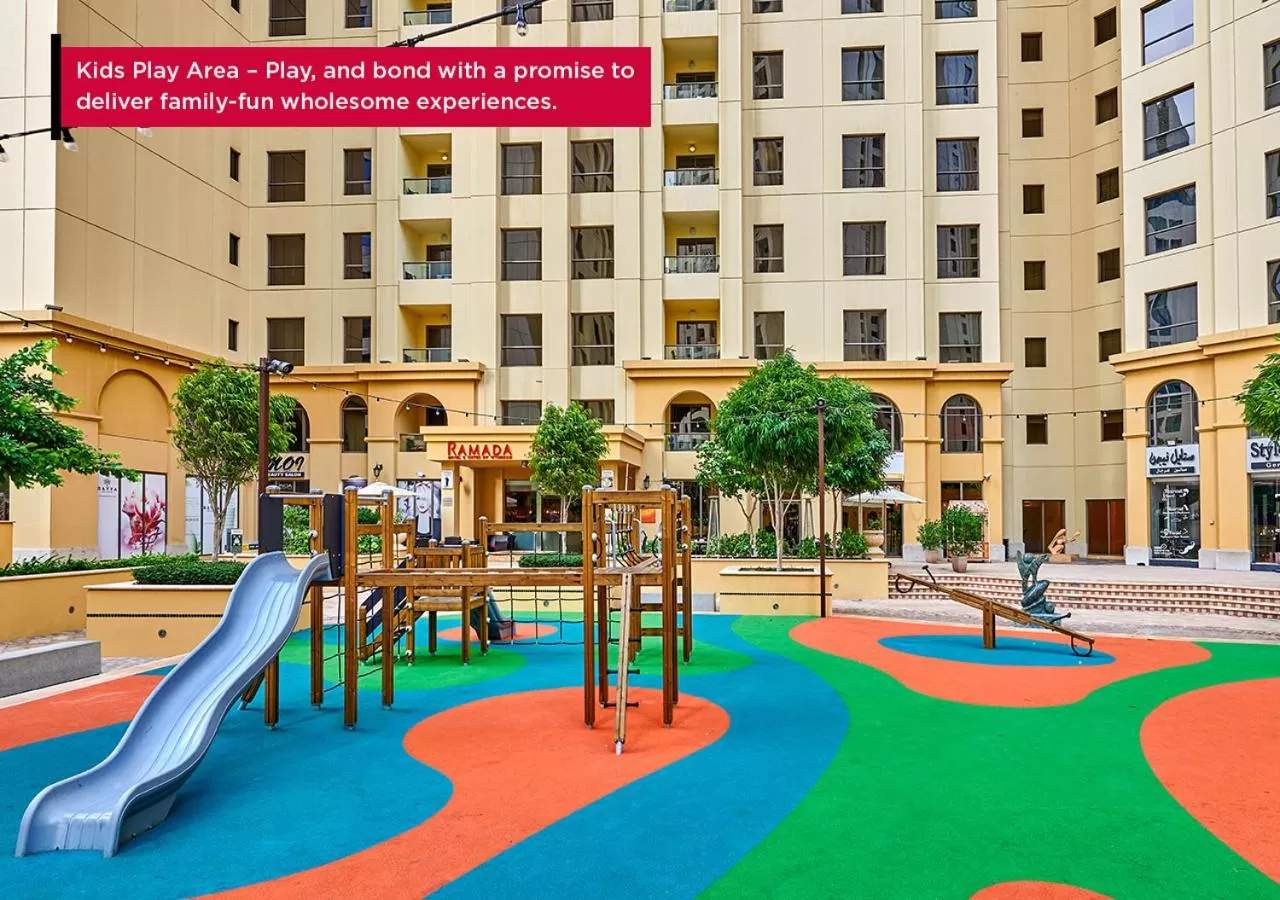 Children play ground in Ramada Hotel, Suites and Apartments by Wyndham Dubai JBR