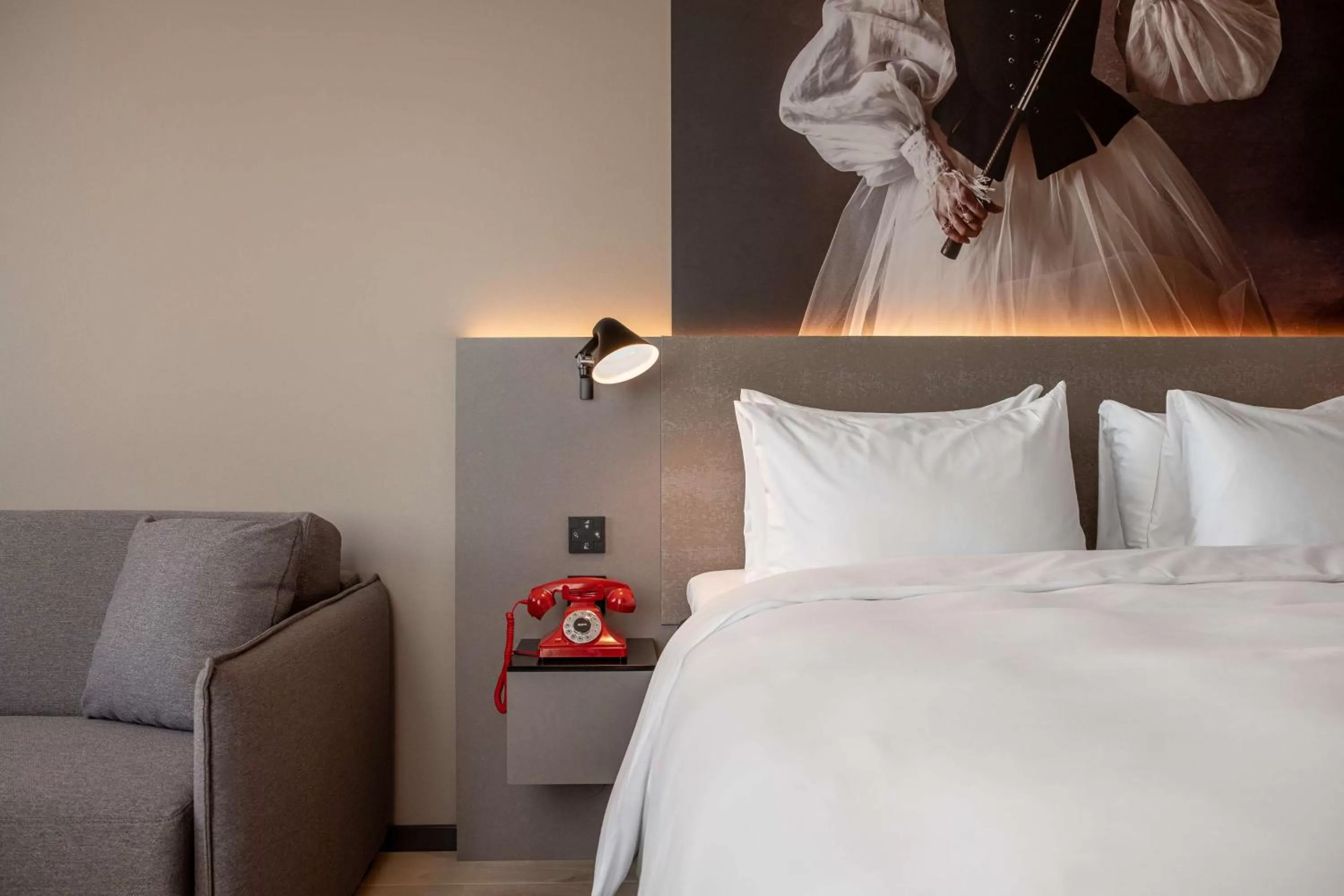 Bedroom, Bed in Radisson RED Oslo Økern