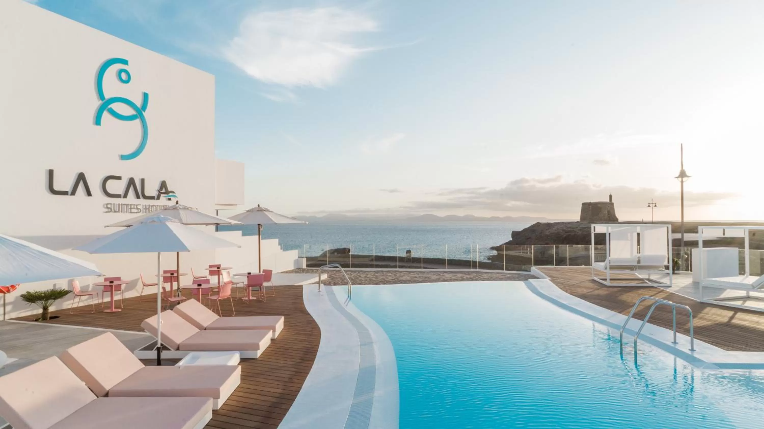Pool view in CalaLanzarote Suites Hotel - Adults Only