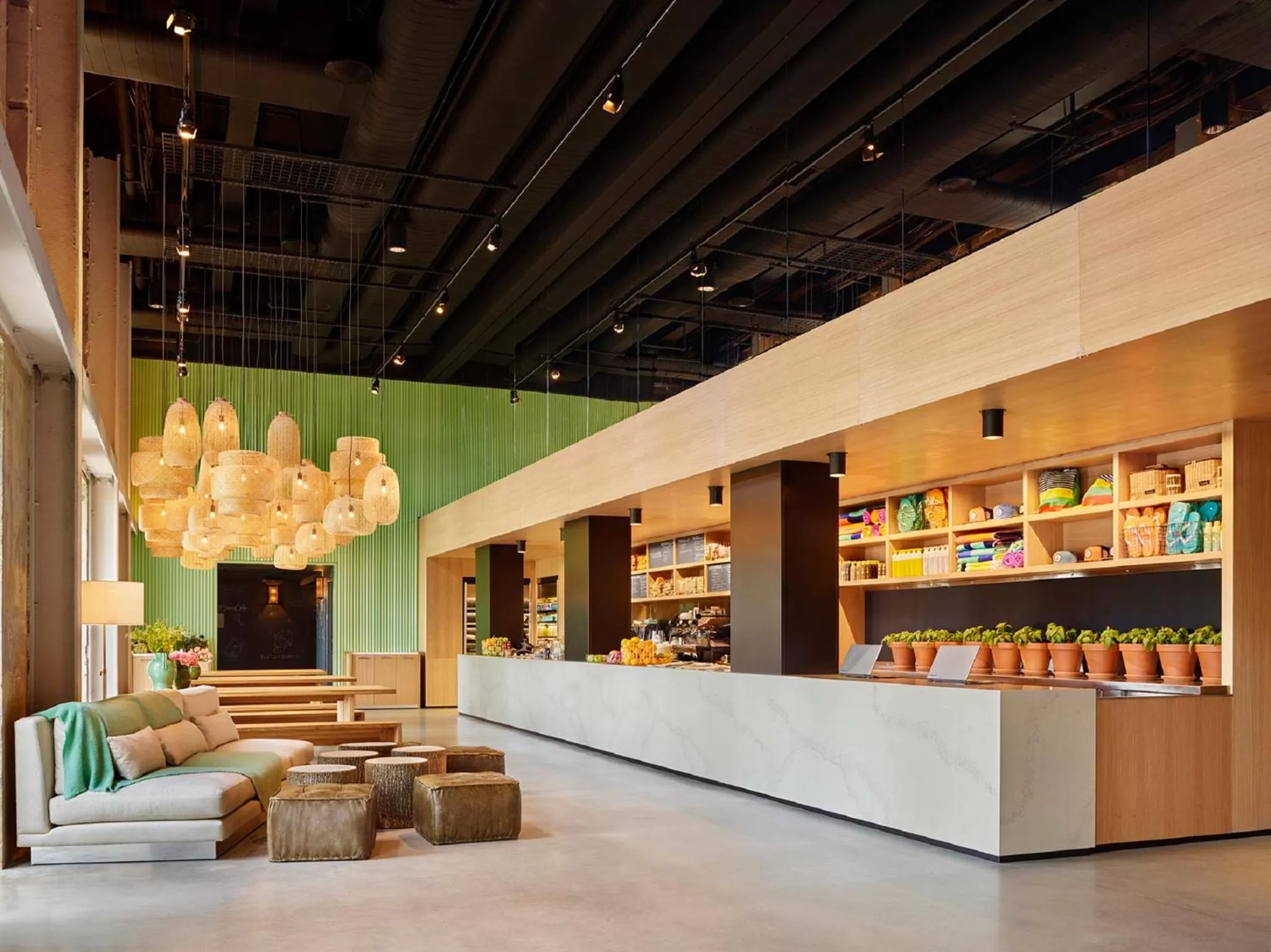 Communal lounge/ TV room in The Asbury Hotel