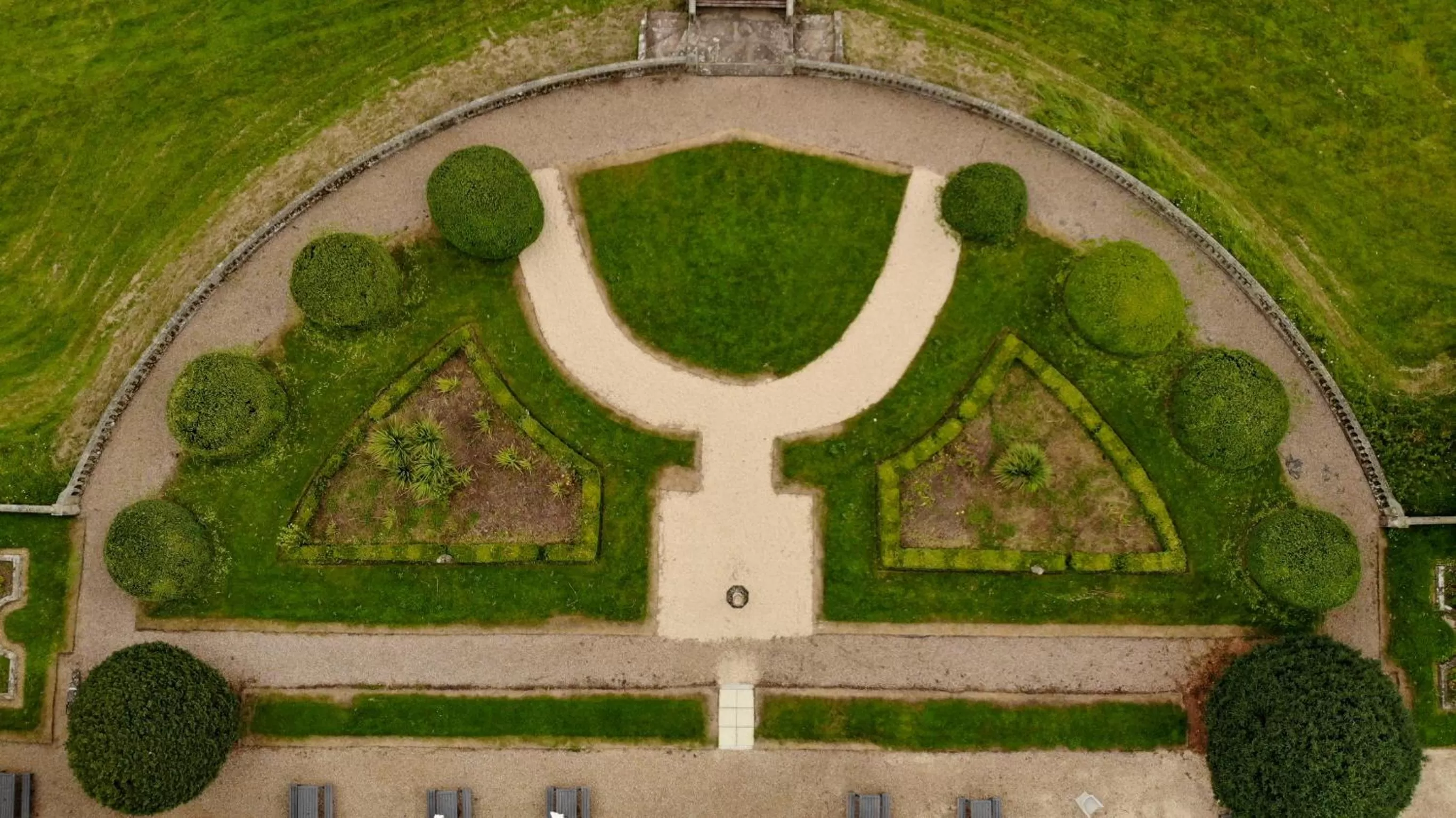 Garden, Bird's-eye View in Wroxall Abbey Hotel