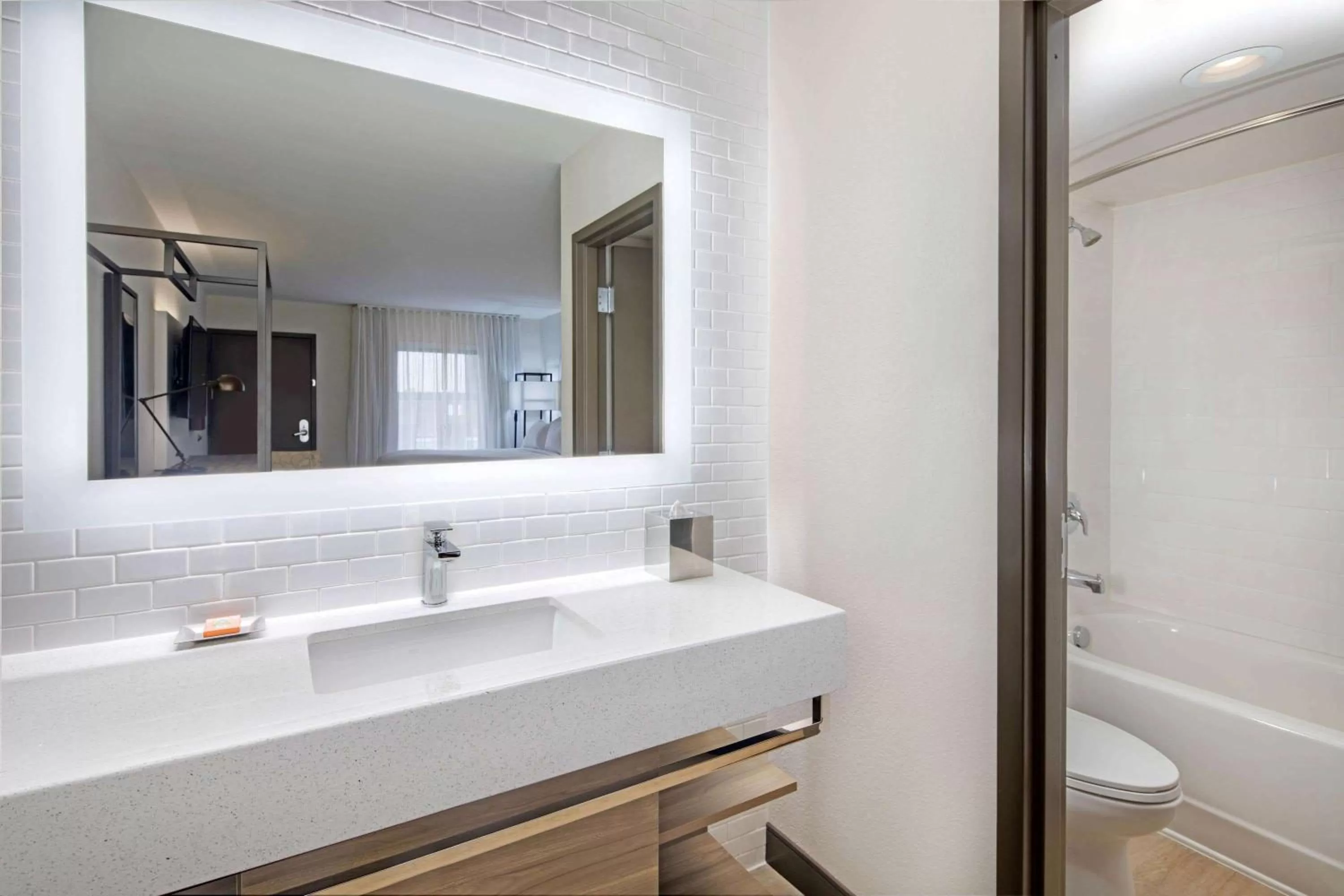 Bathroom in Wyndham Garden Marietta Atlanta North