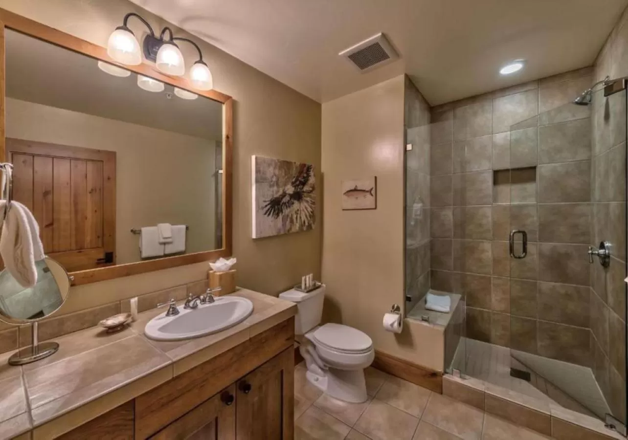 Bathroom in East West Hospitality at Tahoe
