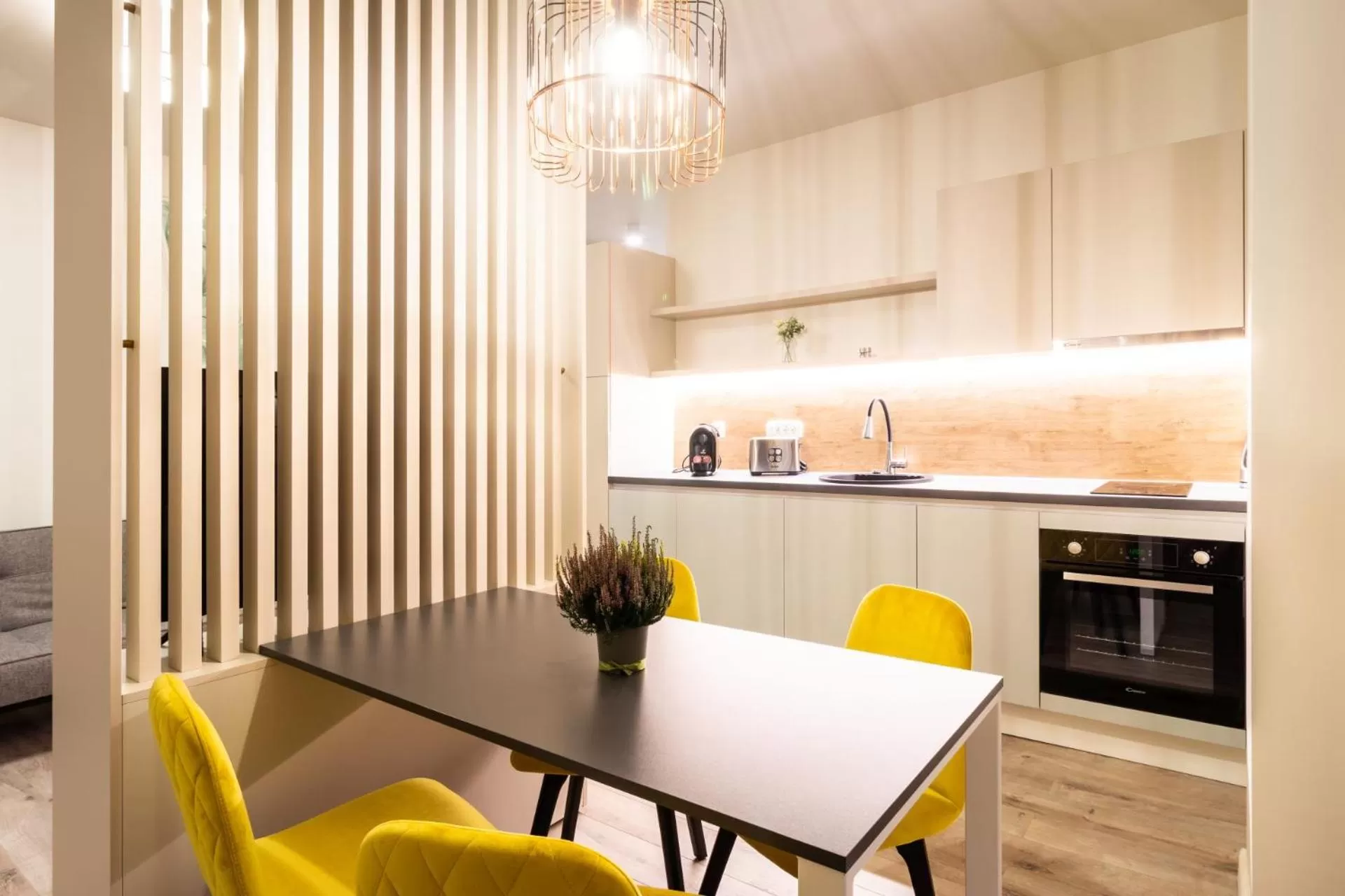 Kitchen or kitchenette in Aparthotel NOX