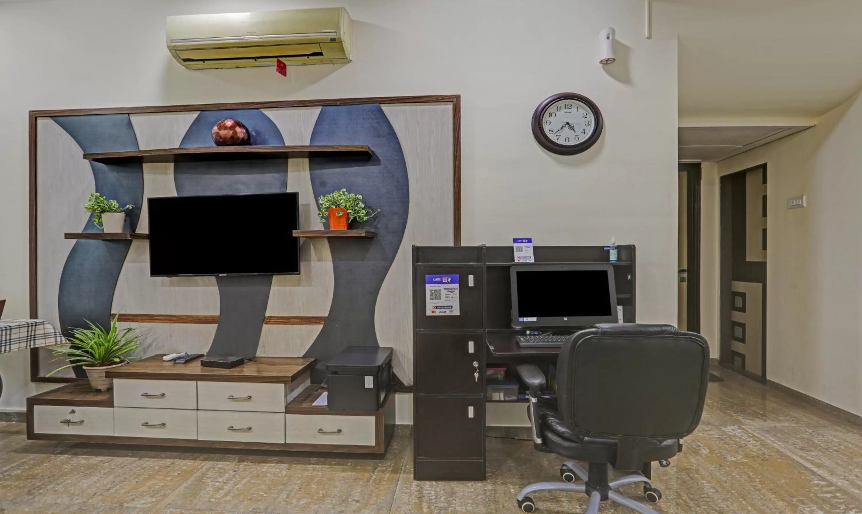 TV/Entertainment Center in Treebo Trend Welcome Apartments