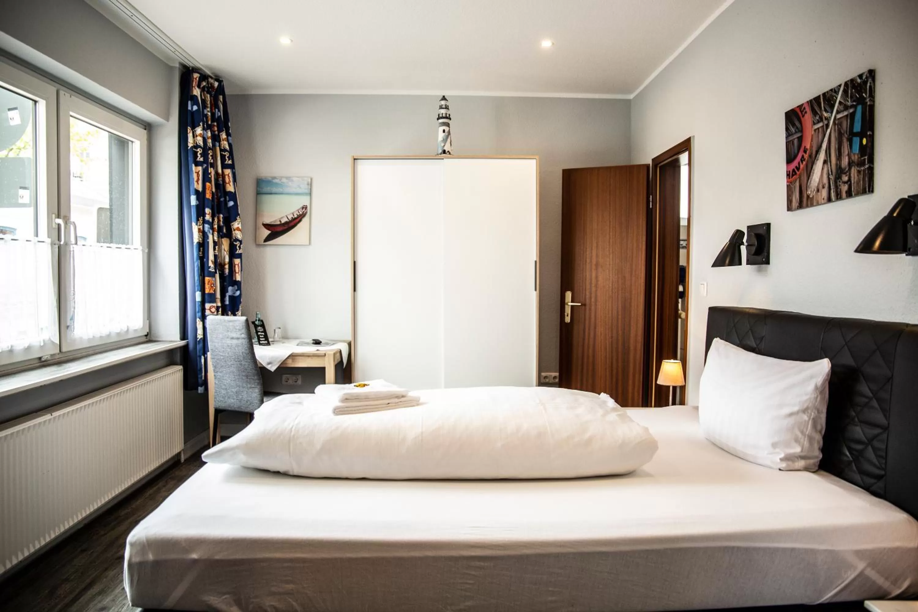 Bed in Hotel Tum Stüürmann