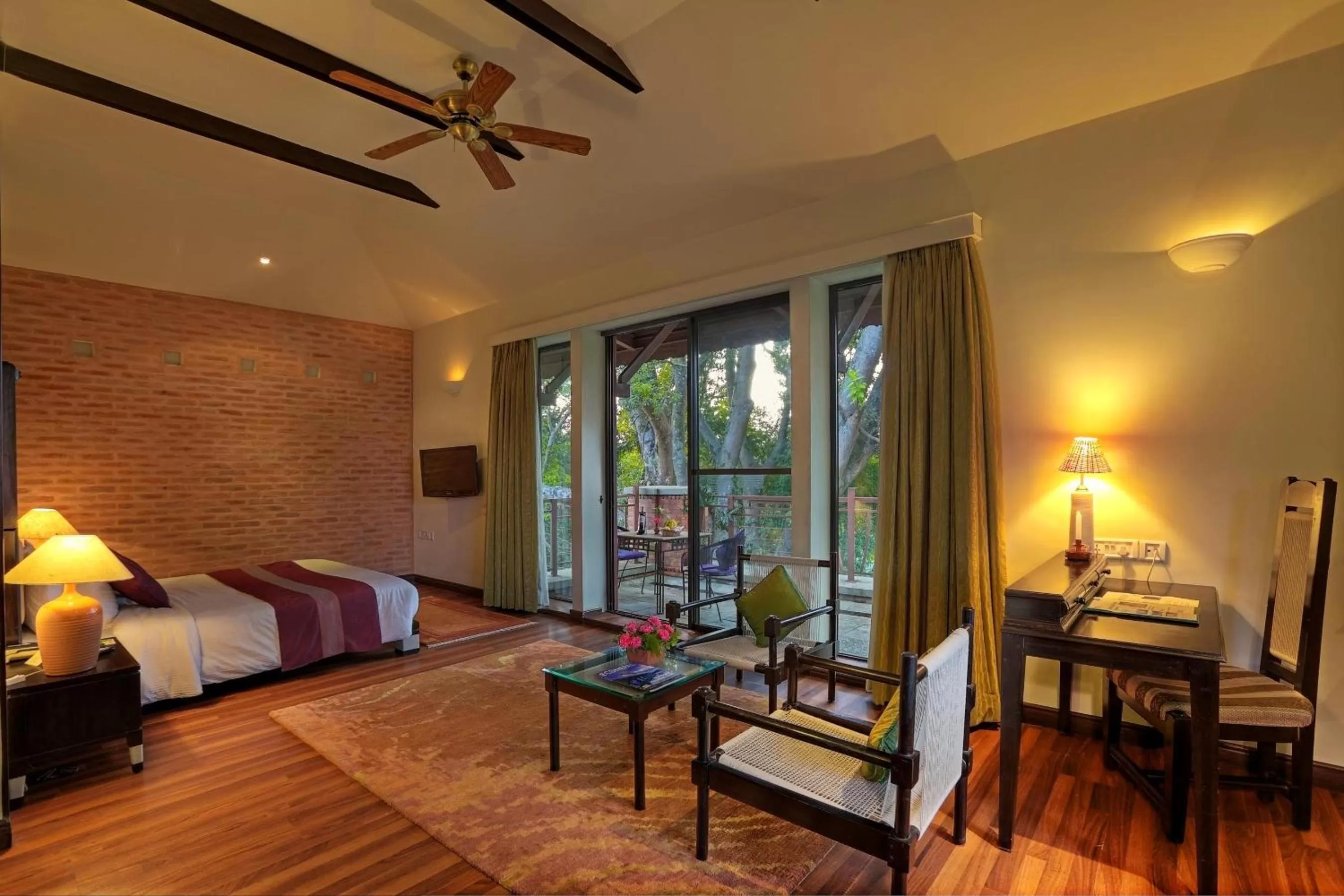 Photo of the whole room, Bed in Gokarna Forest Resort Kathmandu