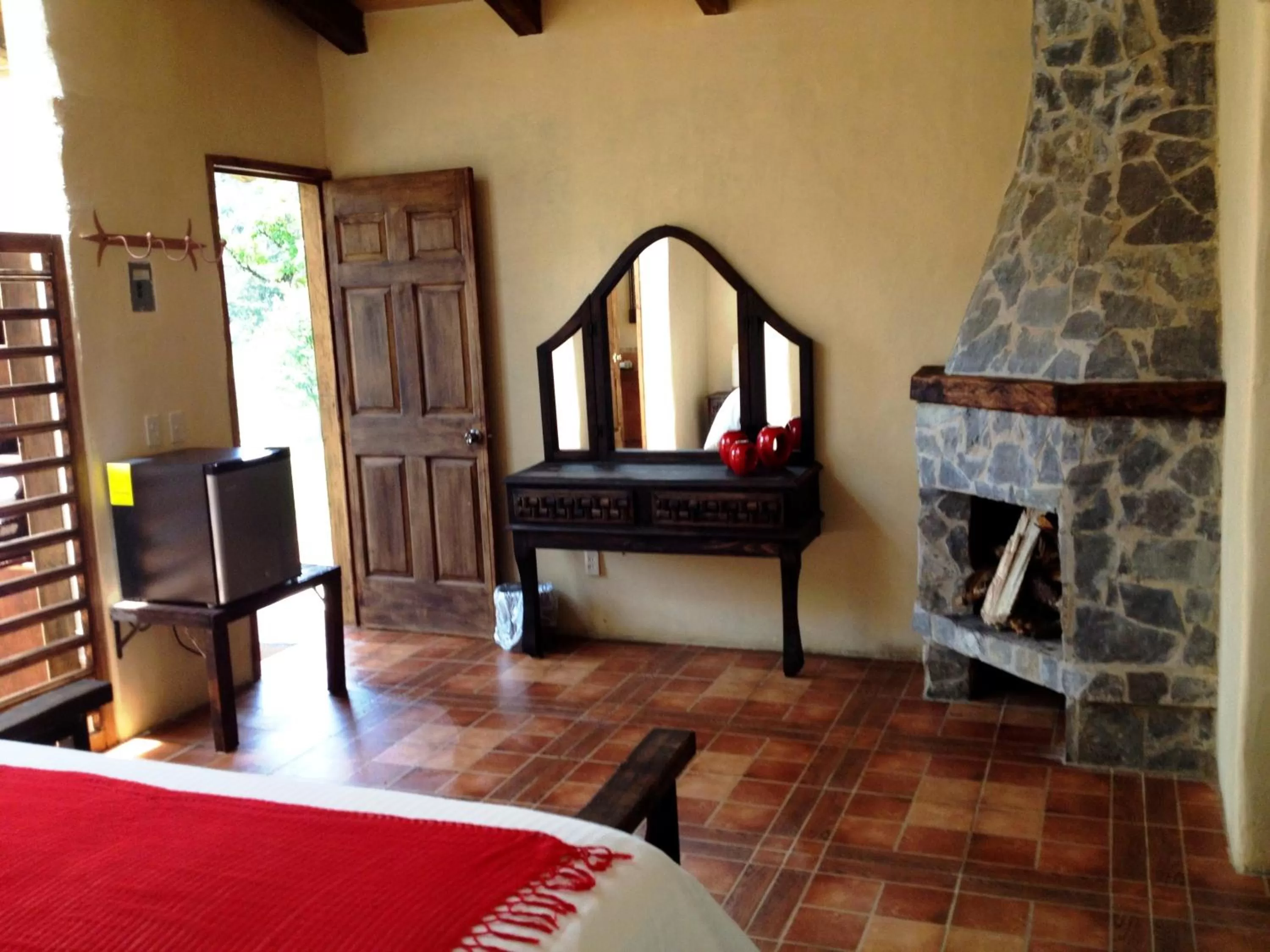 Bed in Cabañas La Cascada