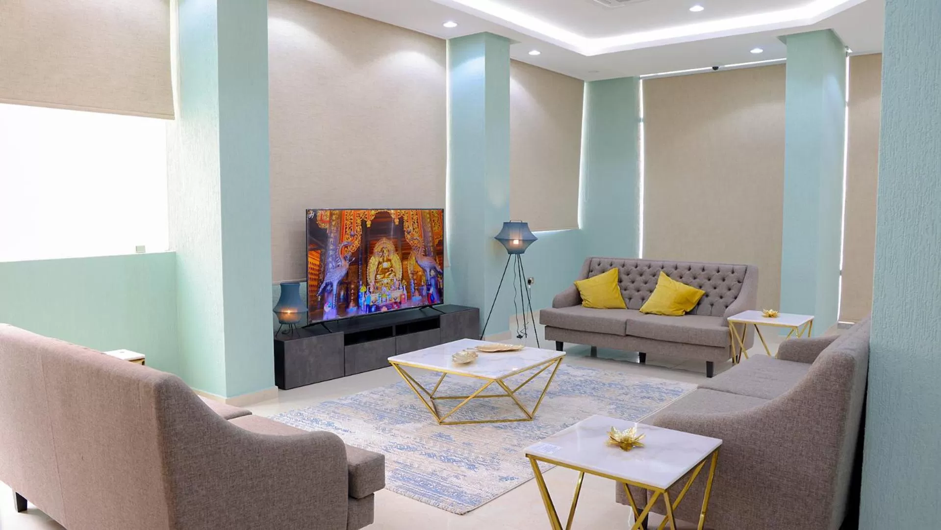 Seating area in BHomed Salmiya