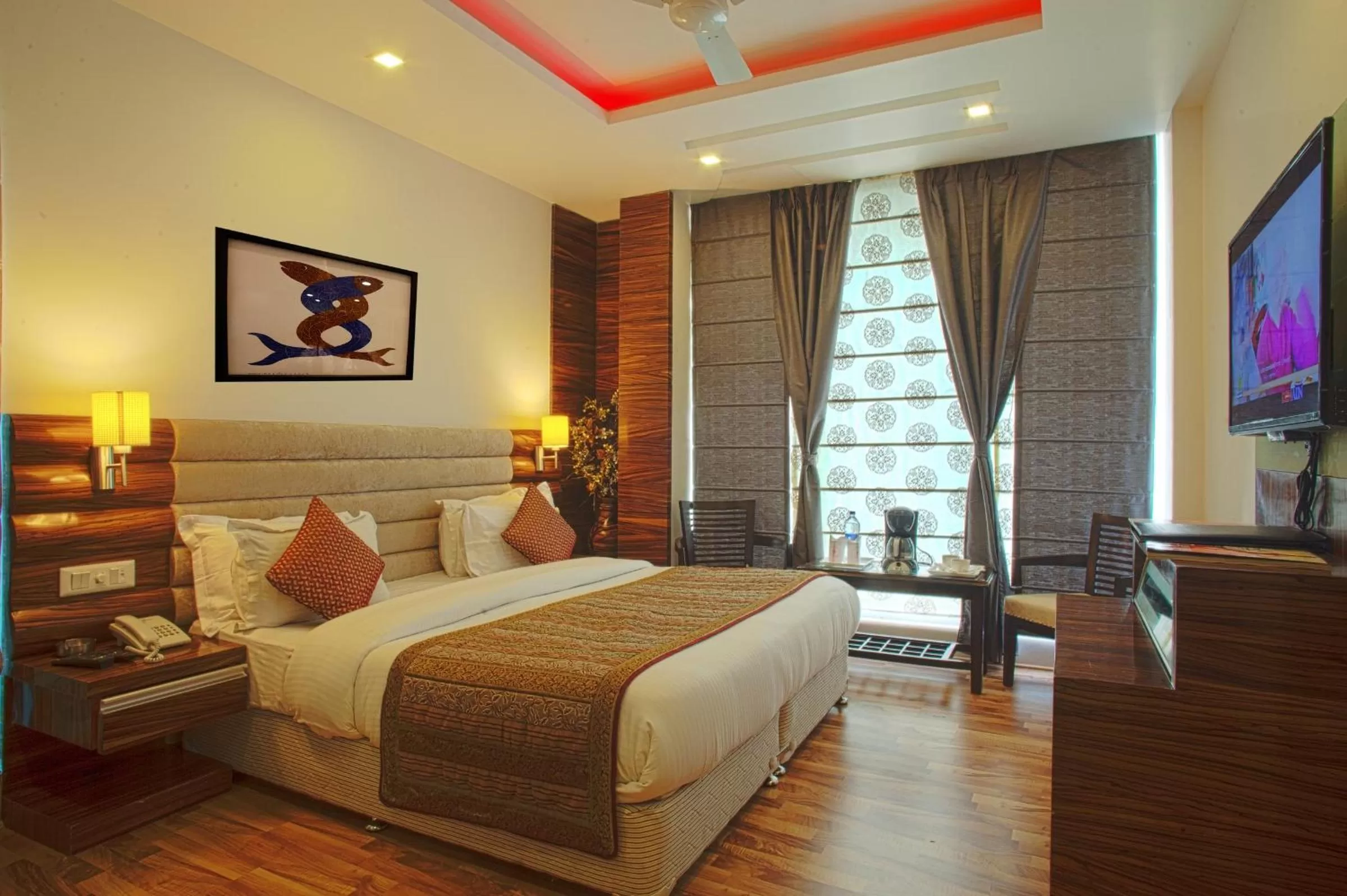 Bedroom, Bed in Hotel Delhi 55 -City Center